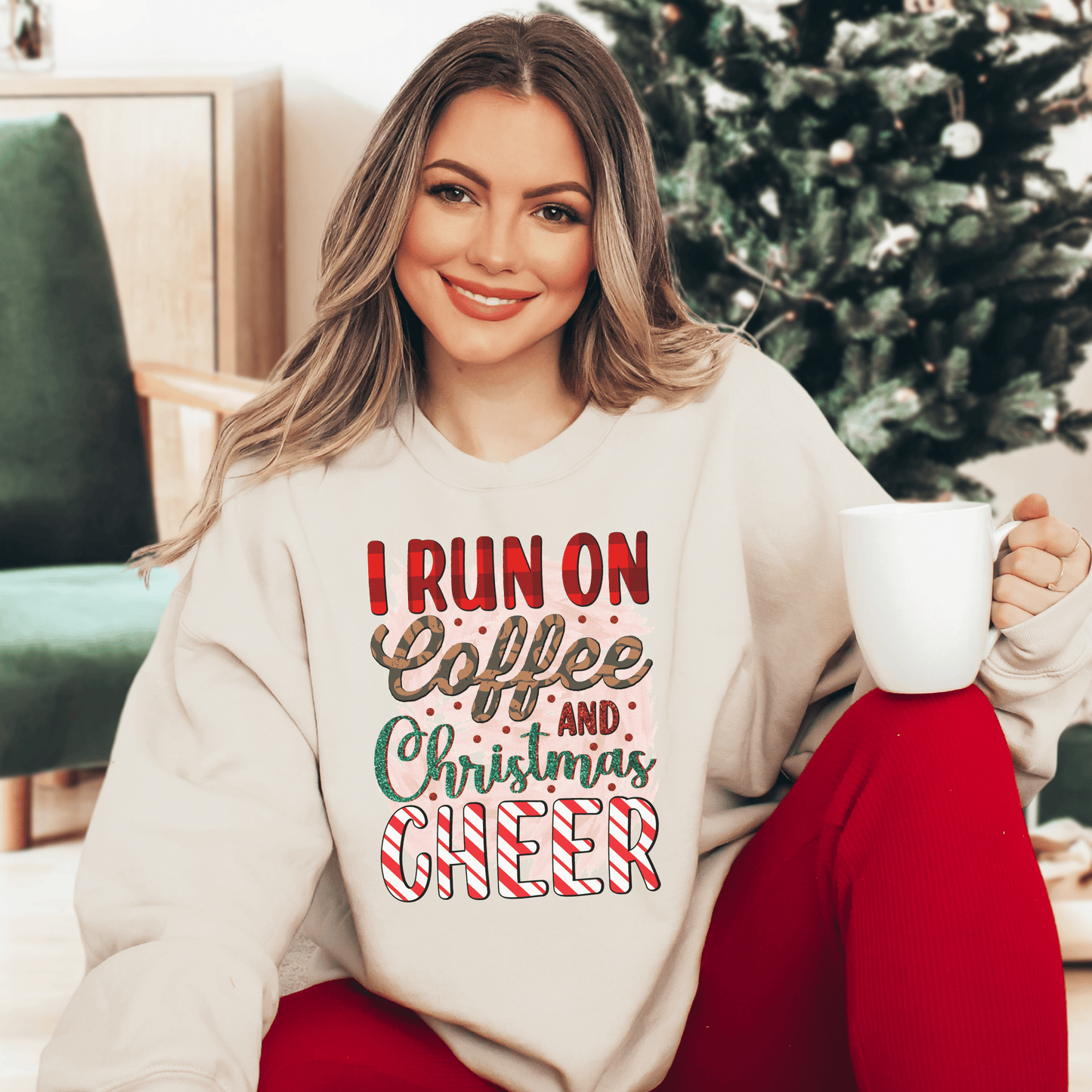 Christmas Cheer Sweatshirt - Happy Place Studio