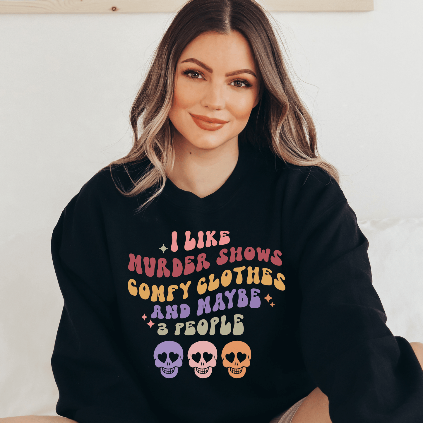 Murder Shows Halloween Sweater - Happy Place Studio