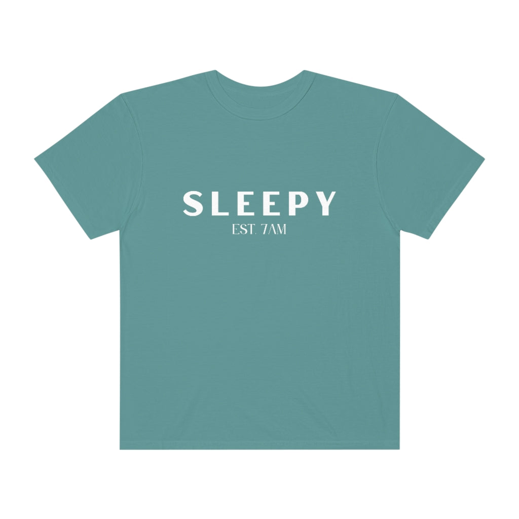 Sleepy White Lettering Tshirt - They Said It Studio