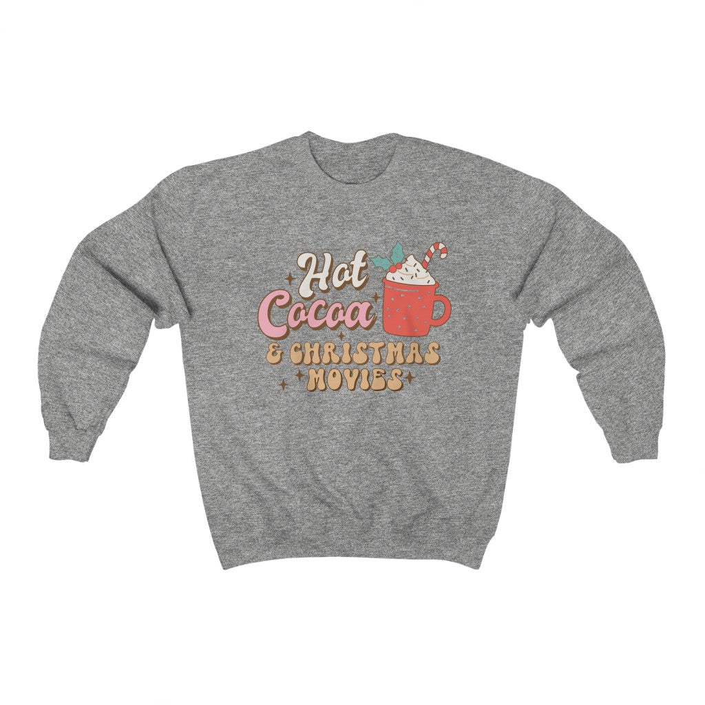 Hot Cocoa and Christmas Vibes Sweatshirt - Happy Place Studio