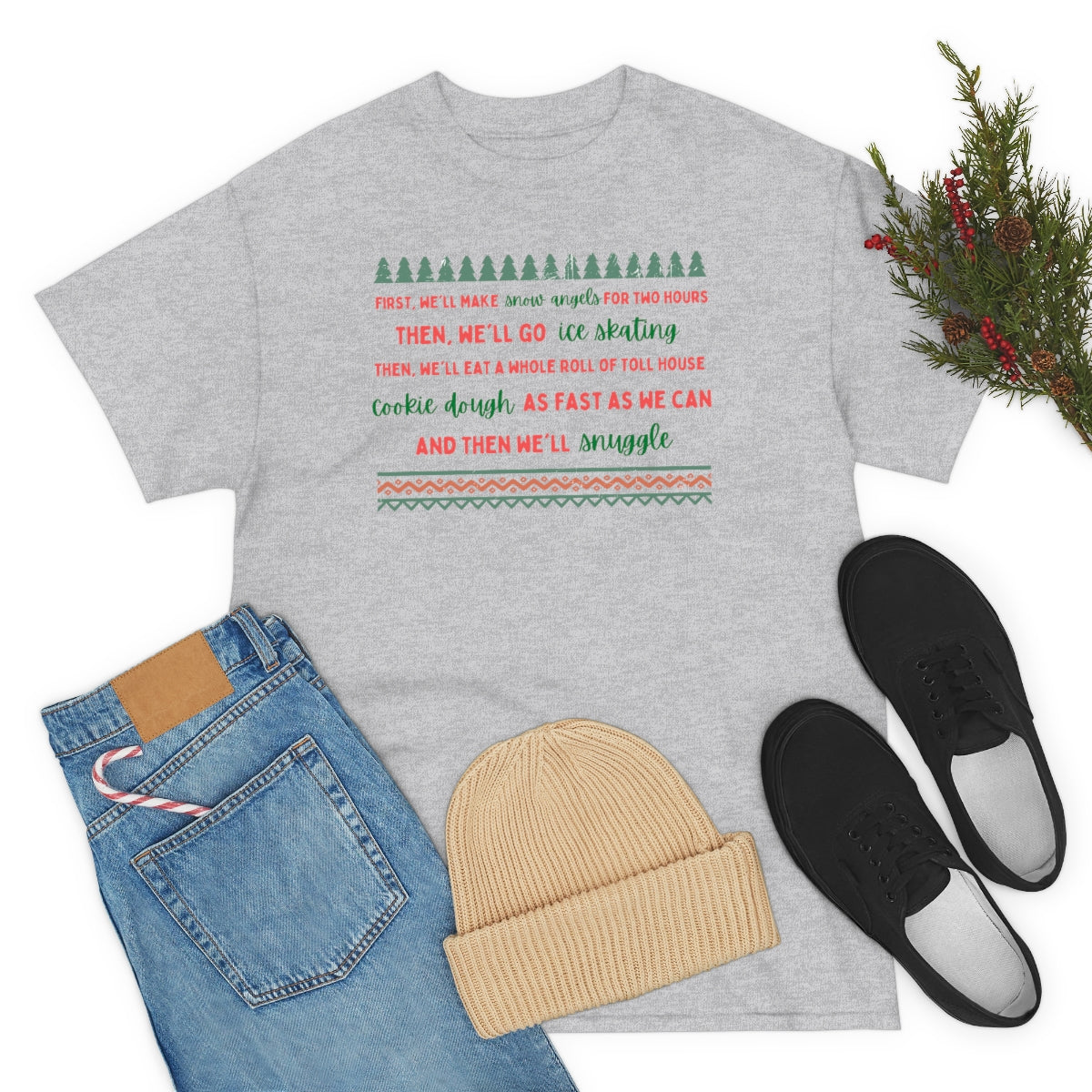 Christmas Elf Heavy Cotton Tee - Happy Place Studio