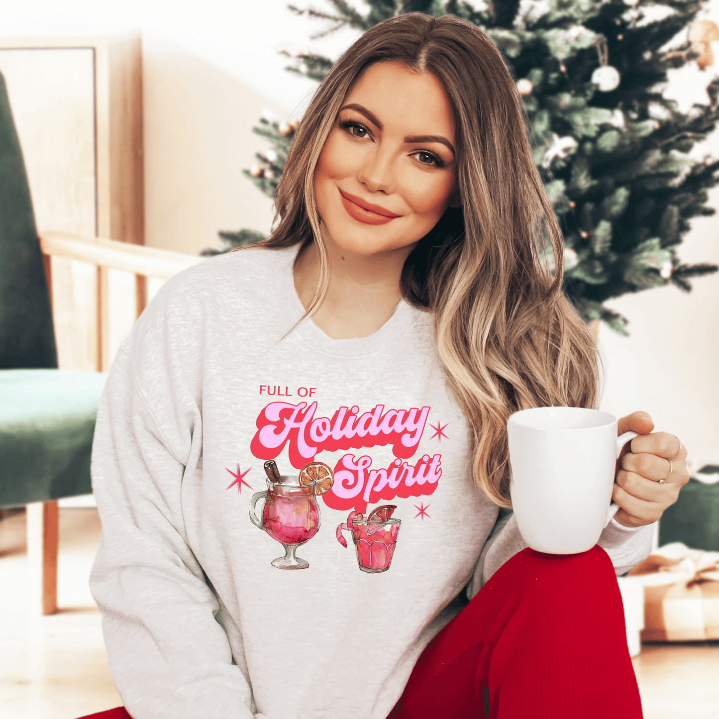 Holiday Spirit Sweatshirt - Happy Place Studio