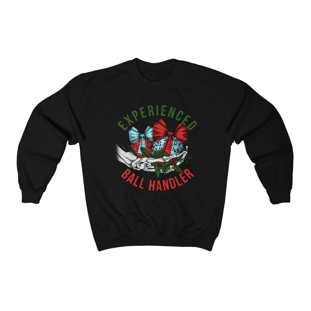 Experienced Ball Handler Christmas Sweatshirt - Happy Place Studio