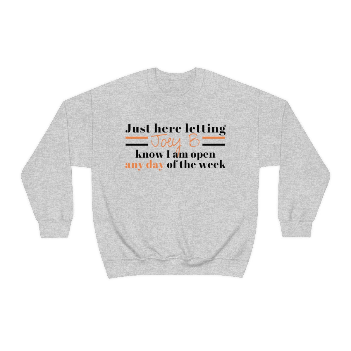 Joe Burrow Open Crewneck Sweatshirt - Happy Place Studio