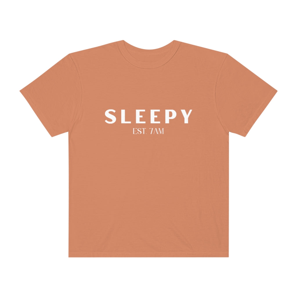 Sleepy White Lettering Tshirt - They Said It Studio