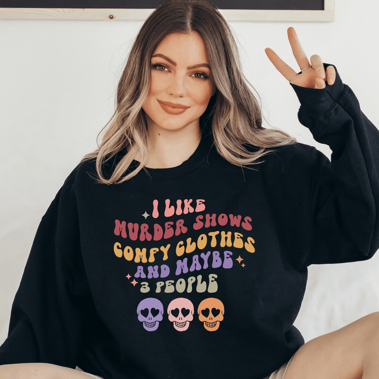 Murder Shows Halloween Sweater - Happy Place Studio