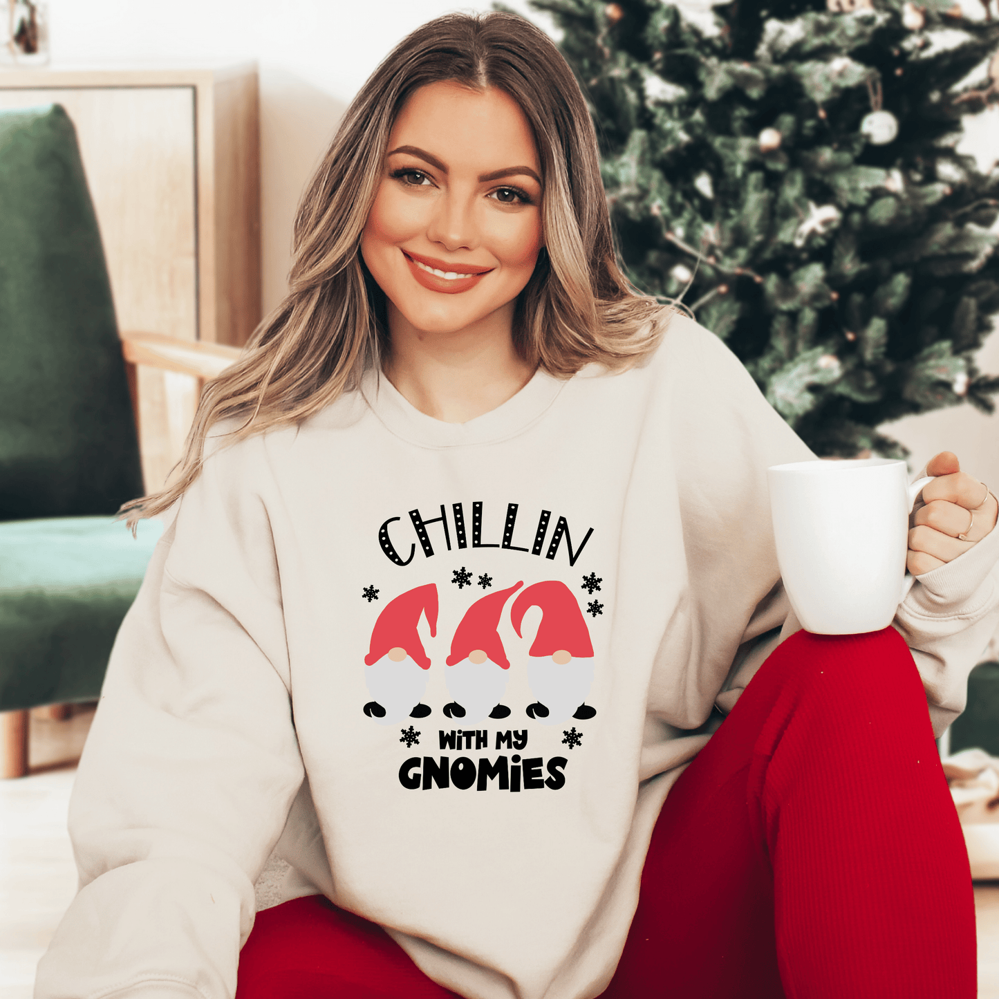 Christmas Gnomes Sweatshirt - Happy Place Studio