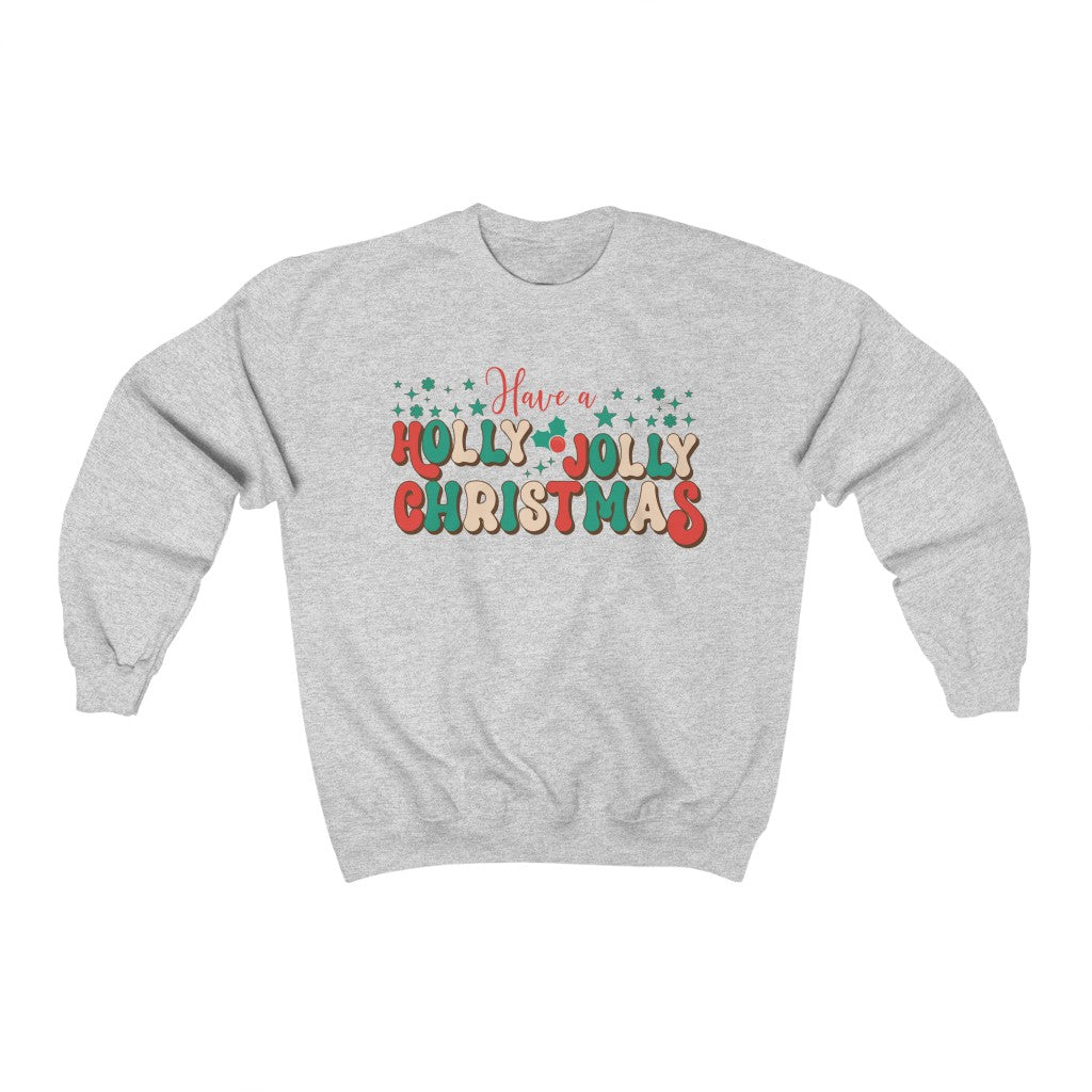 Holly Jolly Christmas Sweatshirt - Happy Place Studio
