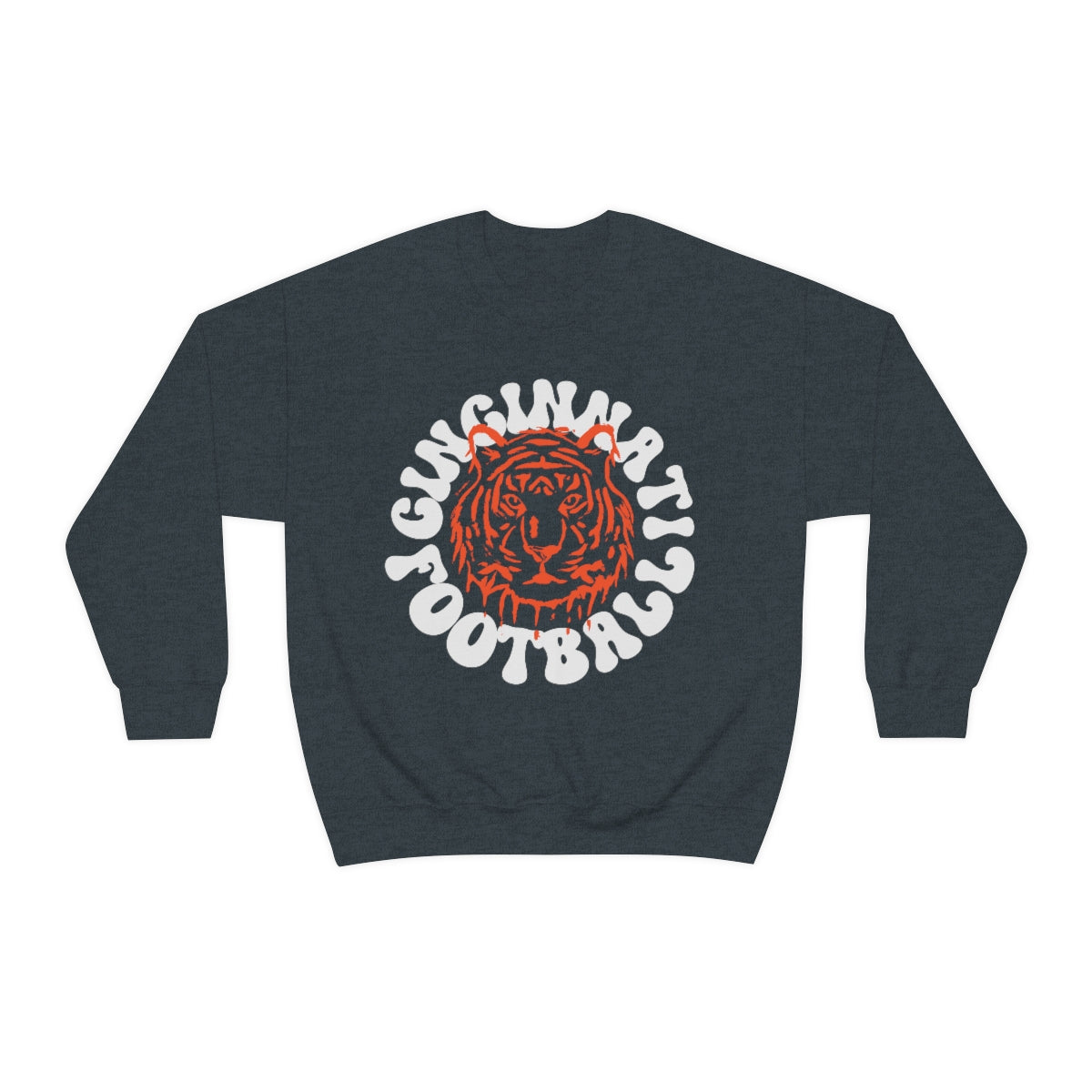 Retro Cincinnati Football Crewneck Sweatshirt - Happy Place Studio