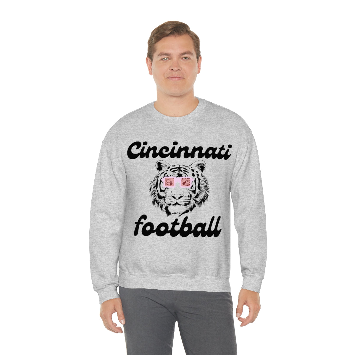 Cincinnati Football Tiger Crewneck Sweatshirt - Happy Place Studio