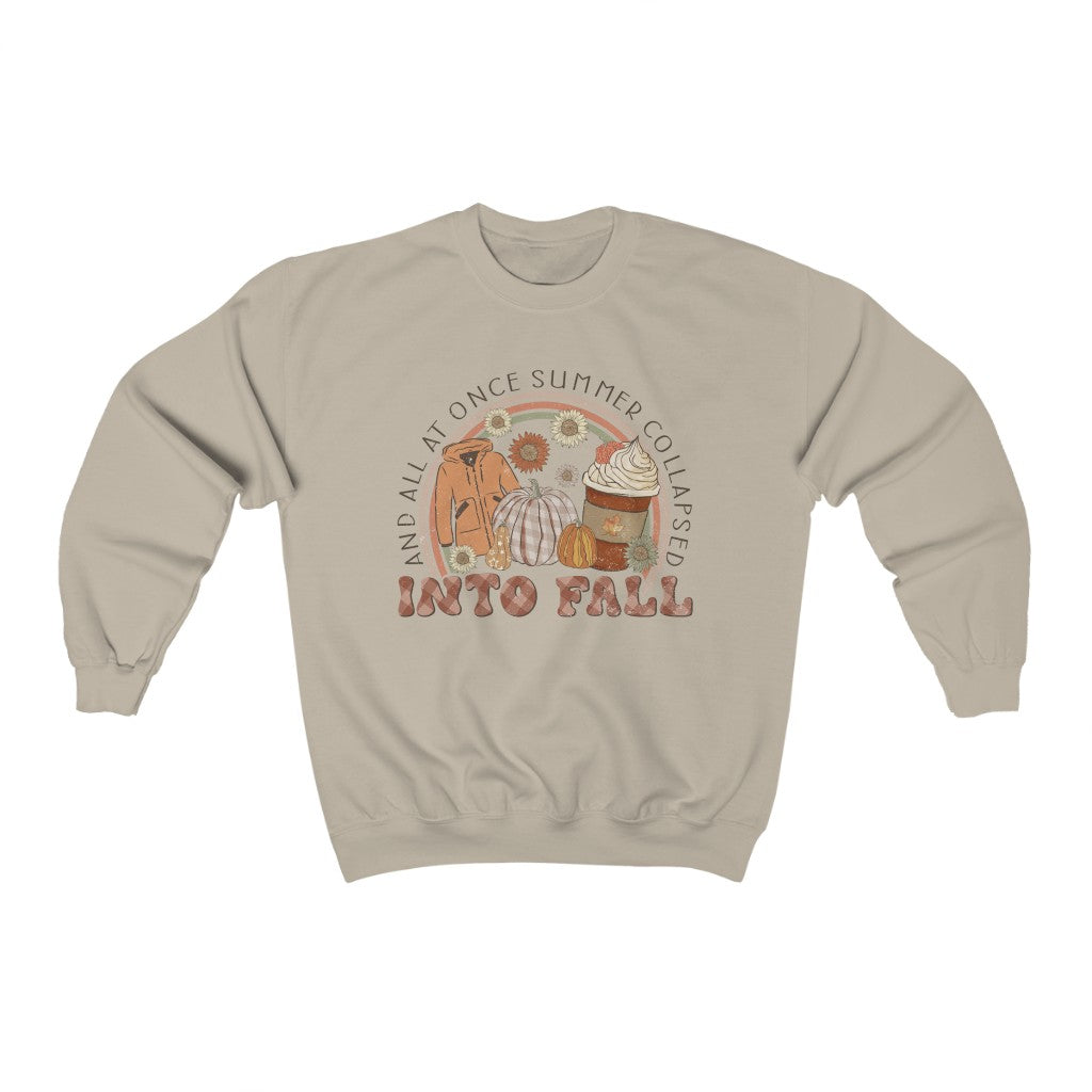 Fall Pumpkin Sweatshirt - Happy Place Studio