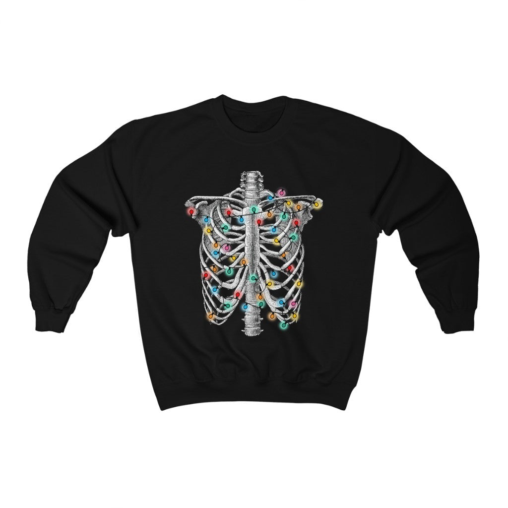 Christmas Ribcage Sweatshirt - Happy Place Studio