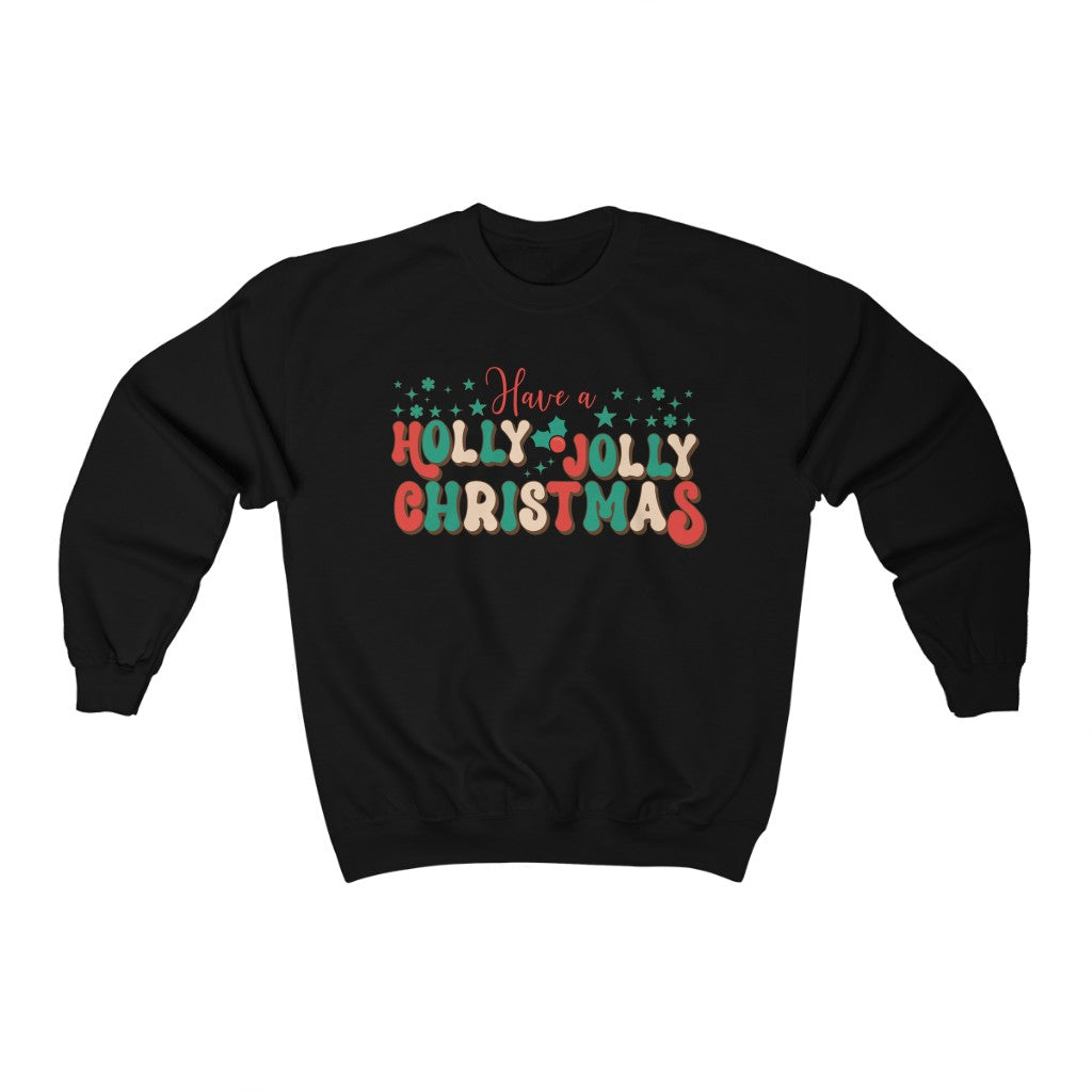 Holly Jolly Christmas Sweatshirt - Happy Place Studio