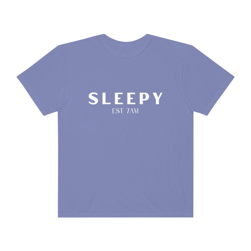 Sleepy White Lettering Tshirt - They Said It Studio