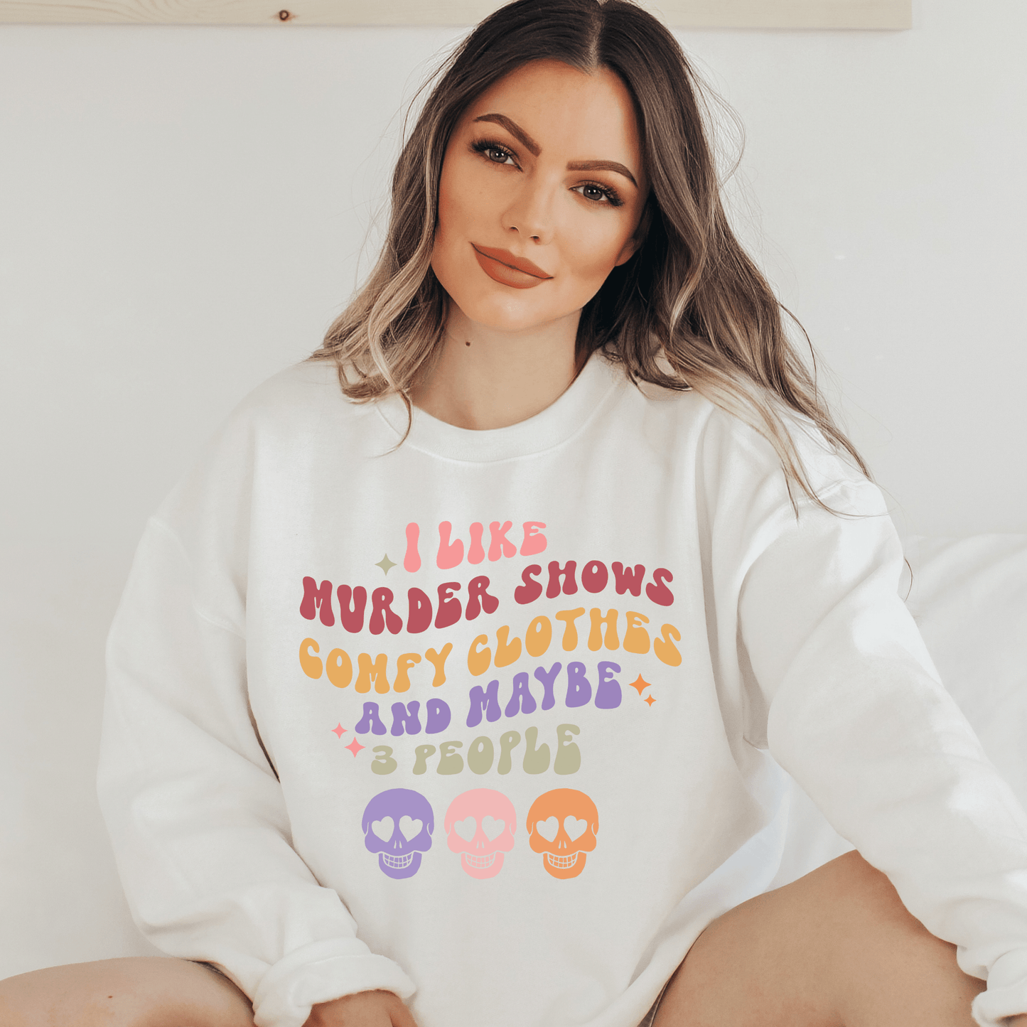 Murder Shows Halloween Sweater - Happy Place Studio