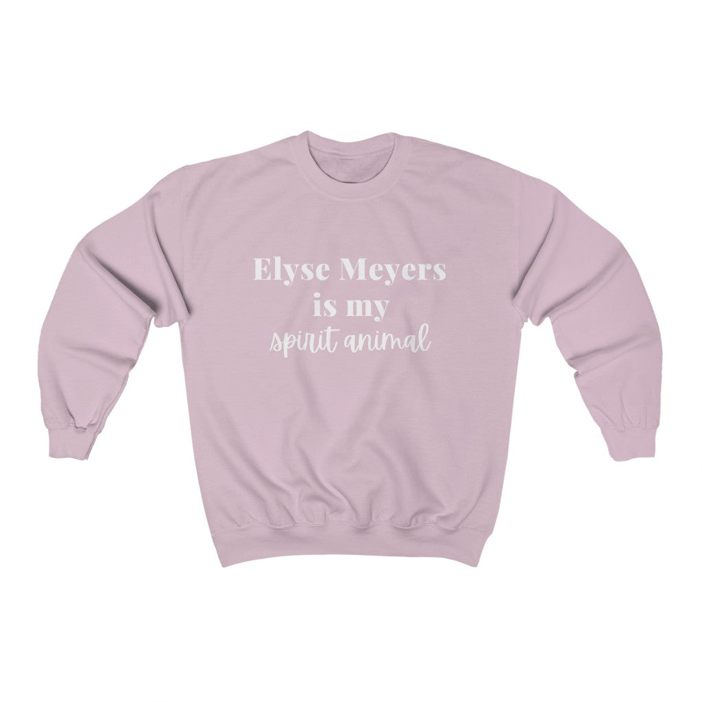 Elyse Meyers White Lettering is My Spirit Animal Sweatshirt - They Said It Studio