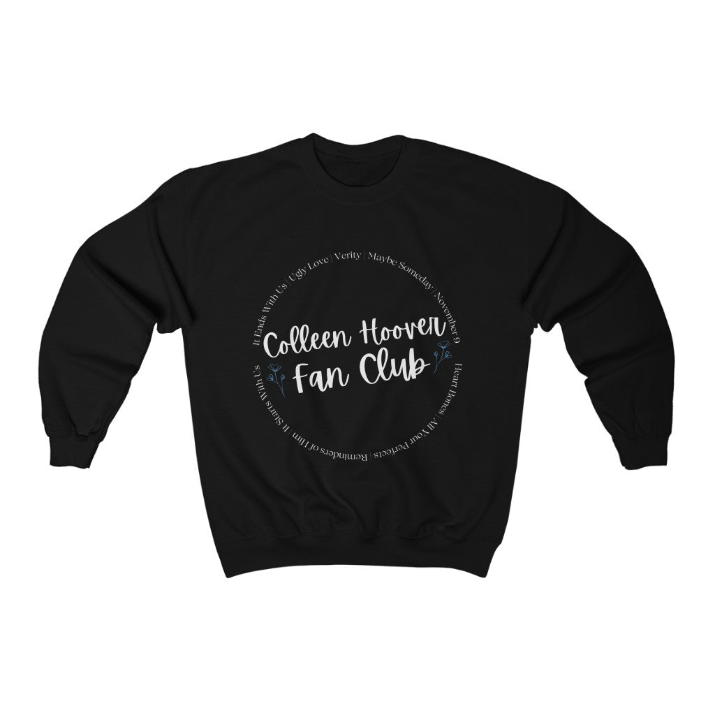 White Lettering Colleen Hoover Crewneck Sweatshirt - They Said It Studio