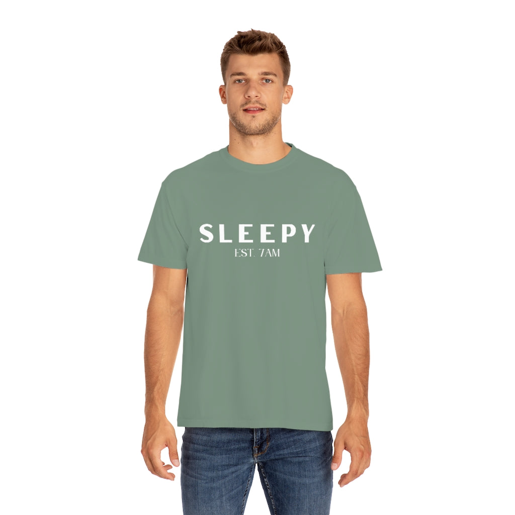 Sleepy White Lettering Tshirt - They Said It Studio