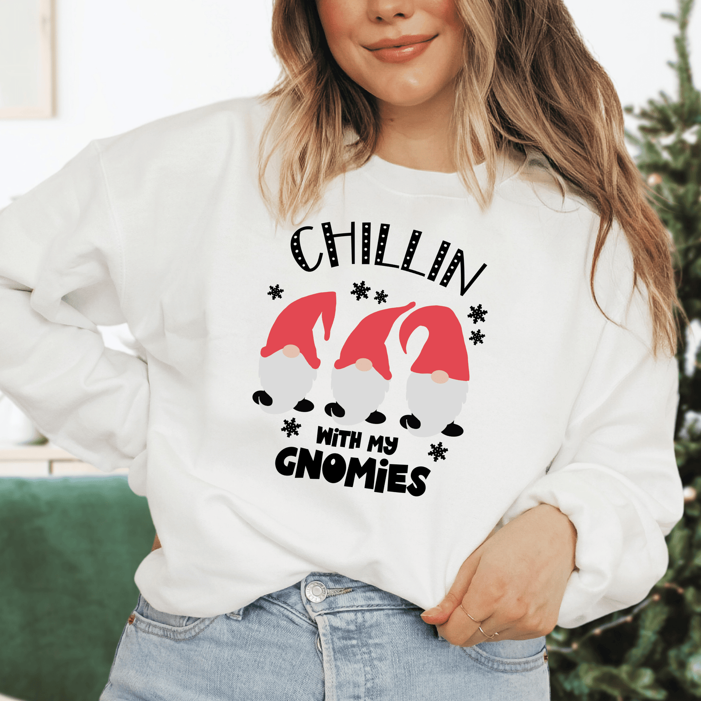 Christmas Gnomes Sweatshirt - Happy Place Studio