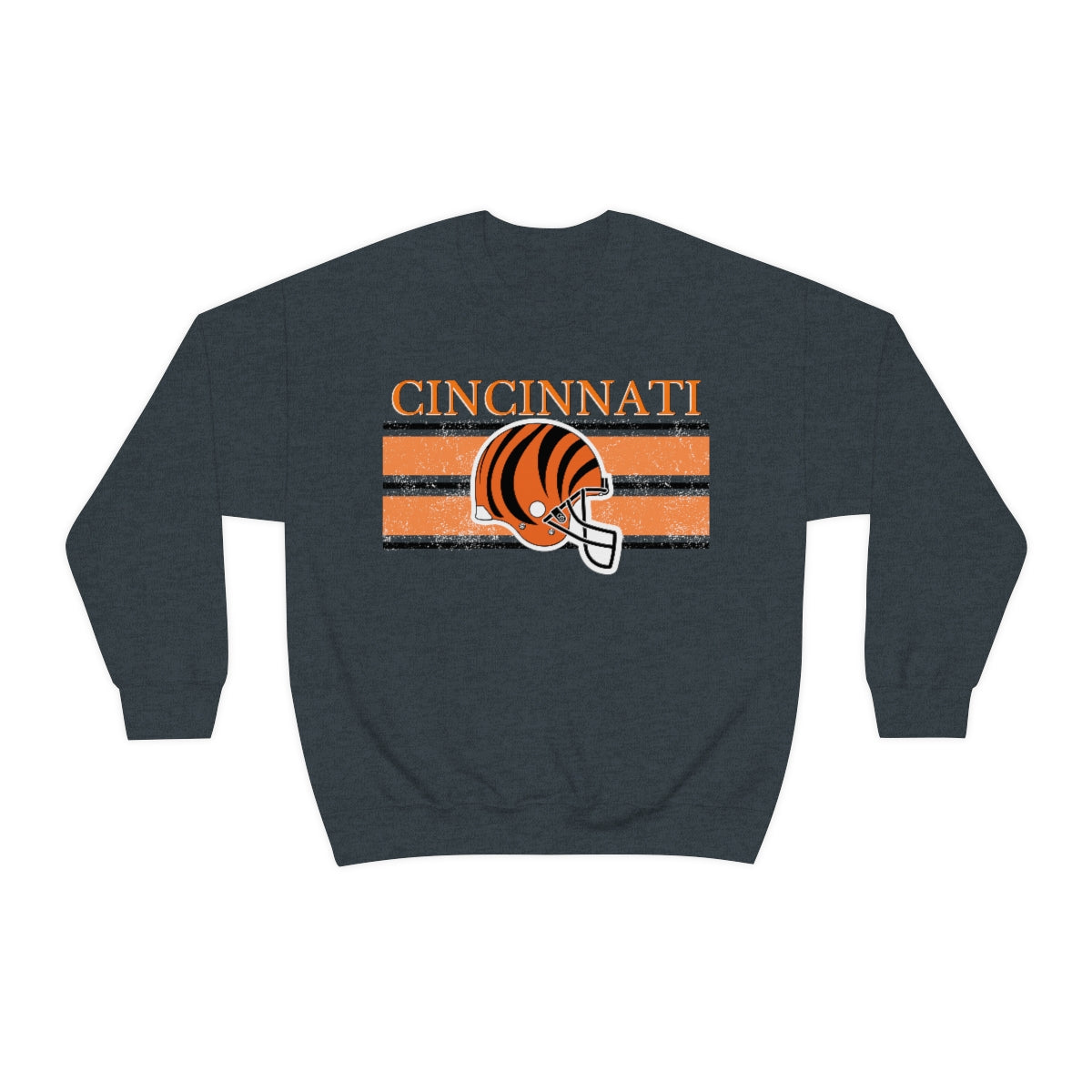 Vintage Cincinnati Orange Crewneck Sweatshirt - Happy Place Studio