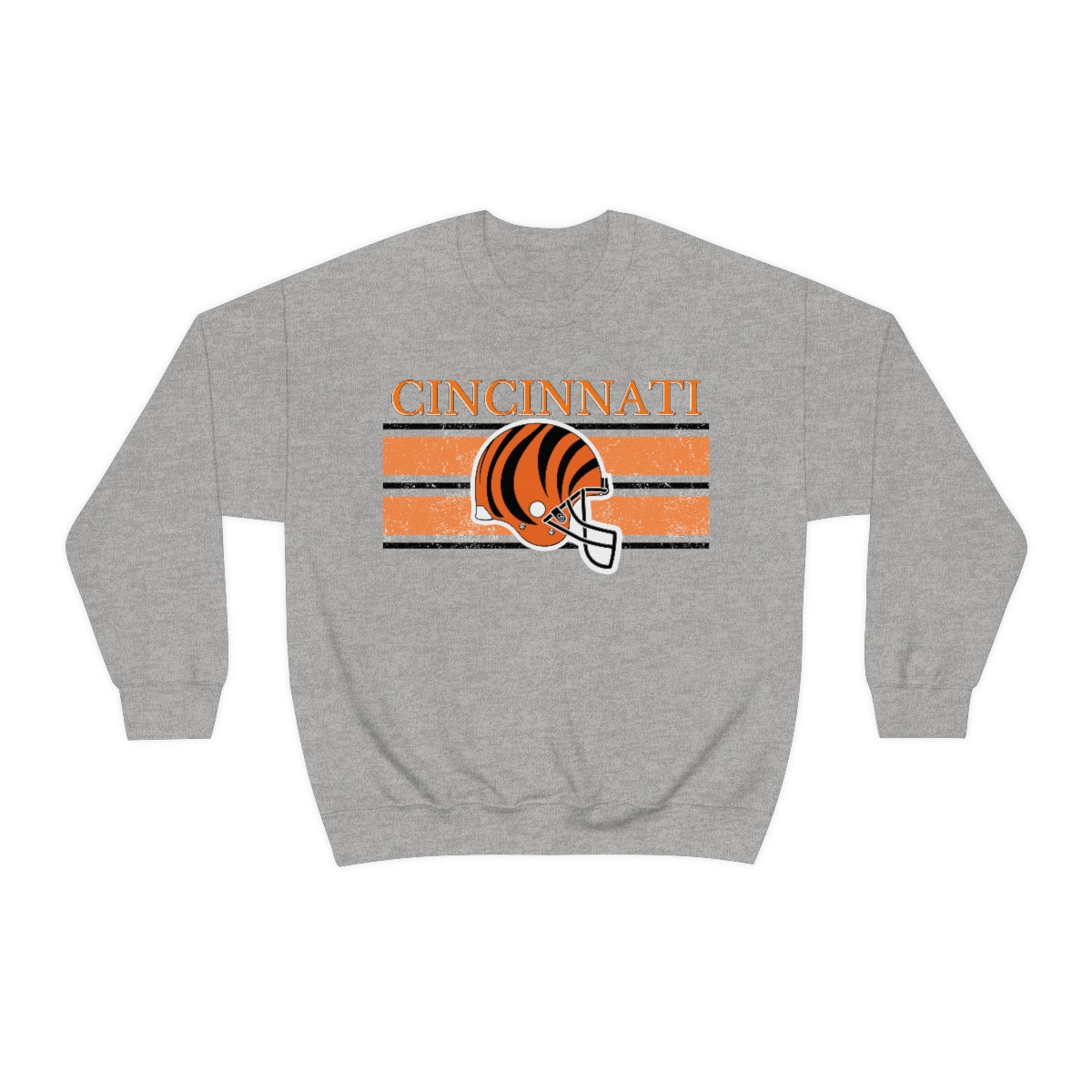 Vintage Cincinnati Orange Crewneck Sweatshirt - Happy Place Studio
