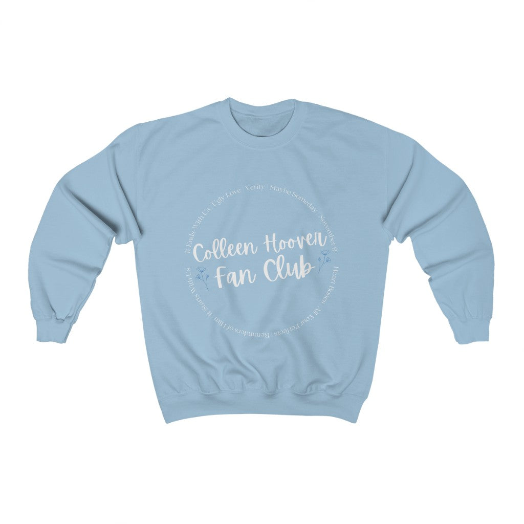 White Lettering Colleen Hoover Crewneck Sweatshirt - They Said It Studio