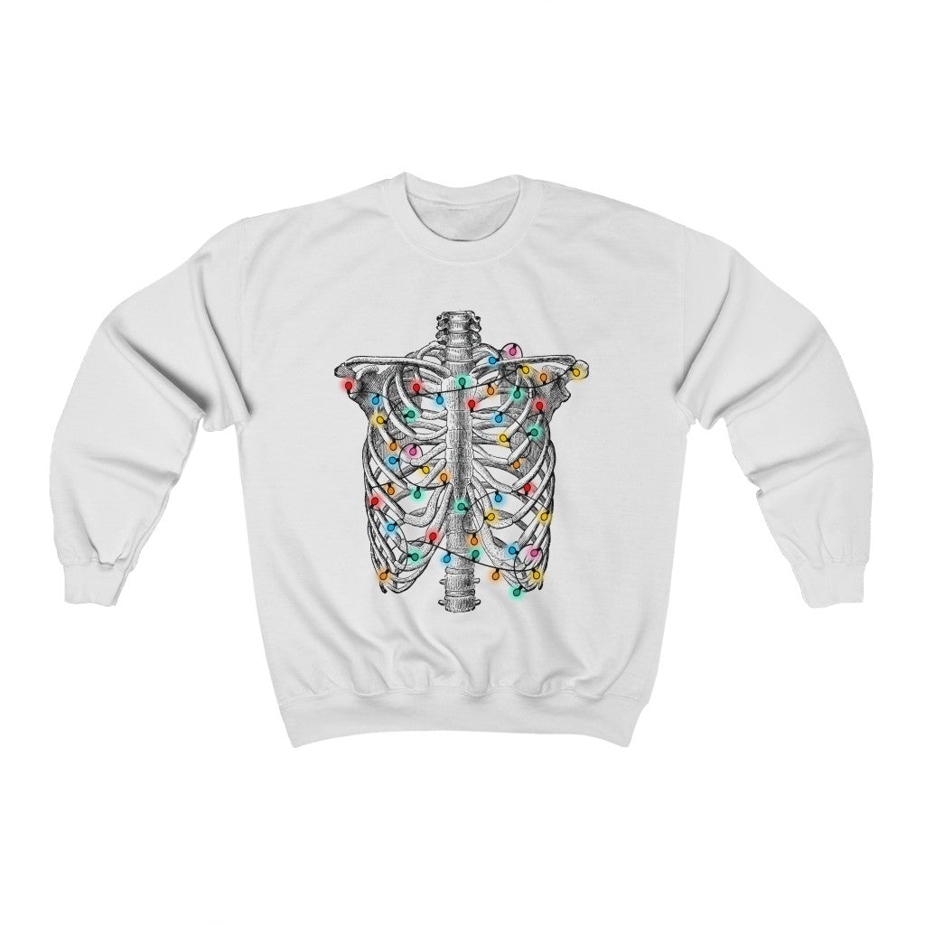 Christmas Ribcage Sweatshirt - Happy Place Studio