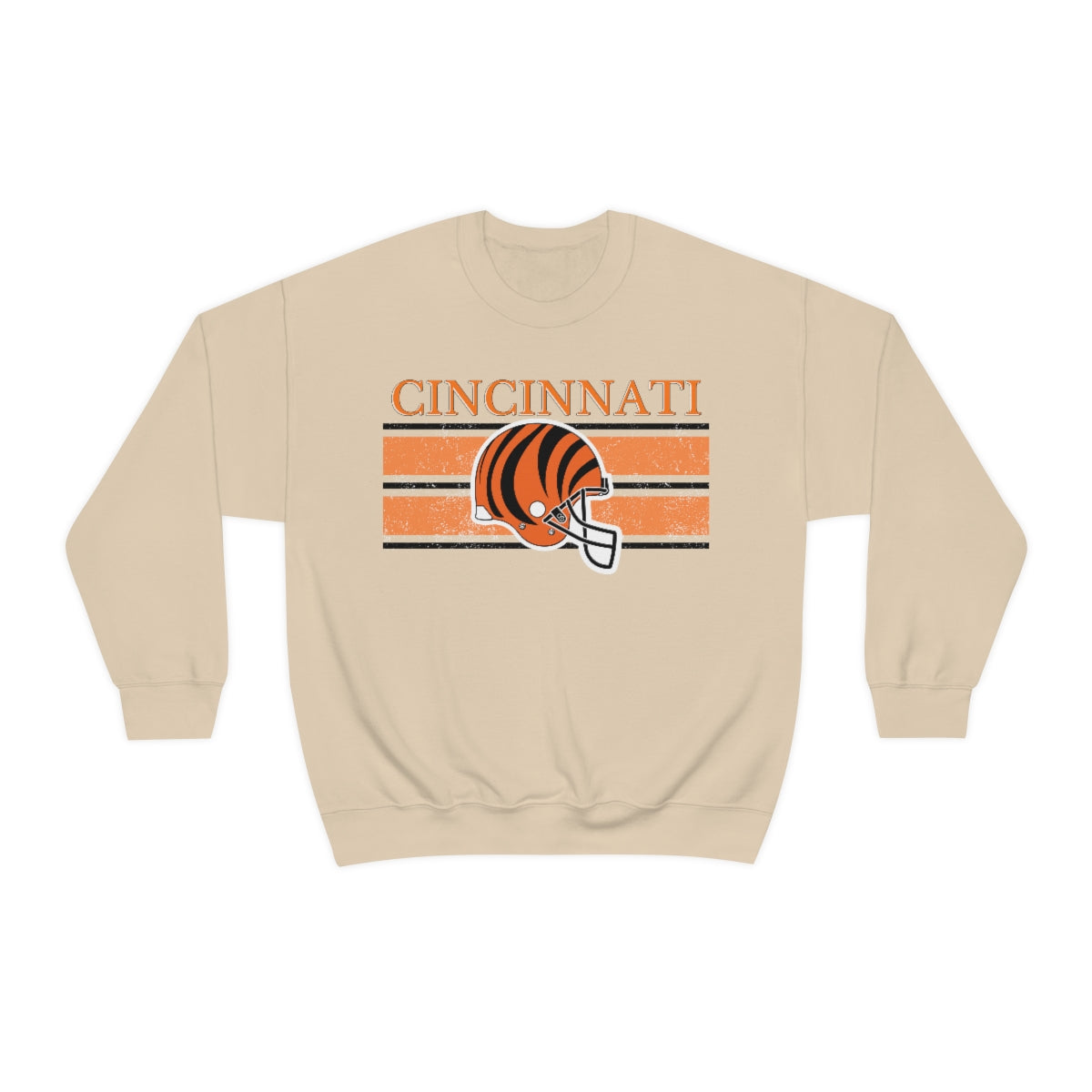 Vintage Cincinnati Orange Crewneck Sweatshirt - Happy Place Studio