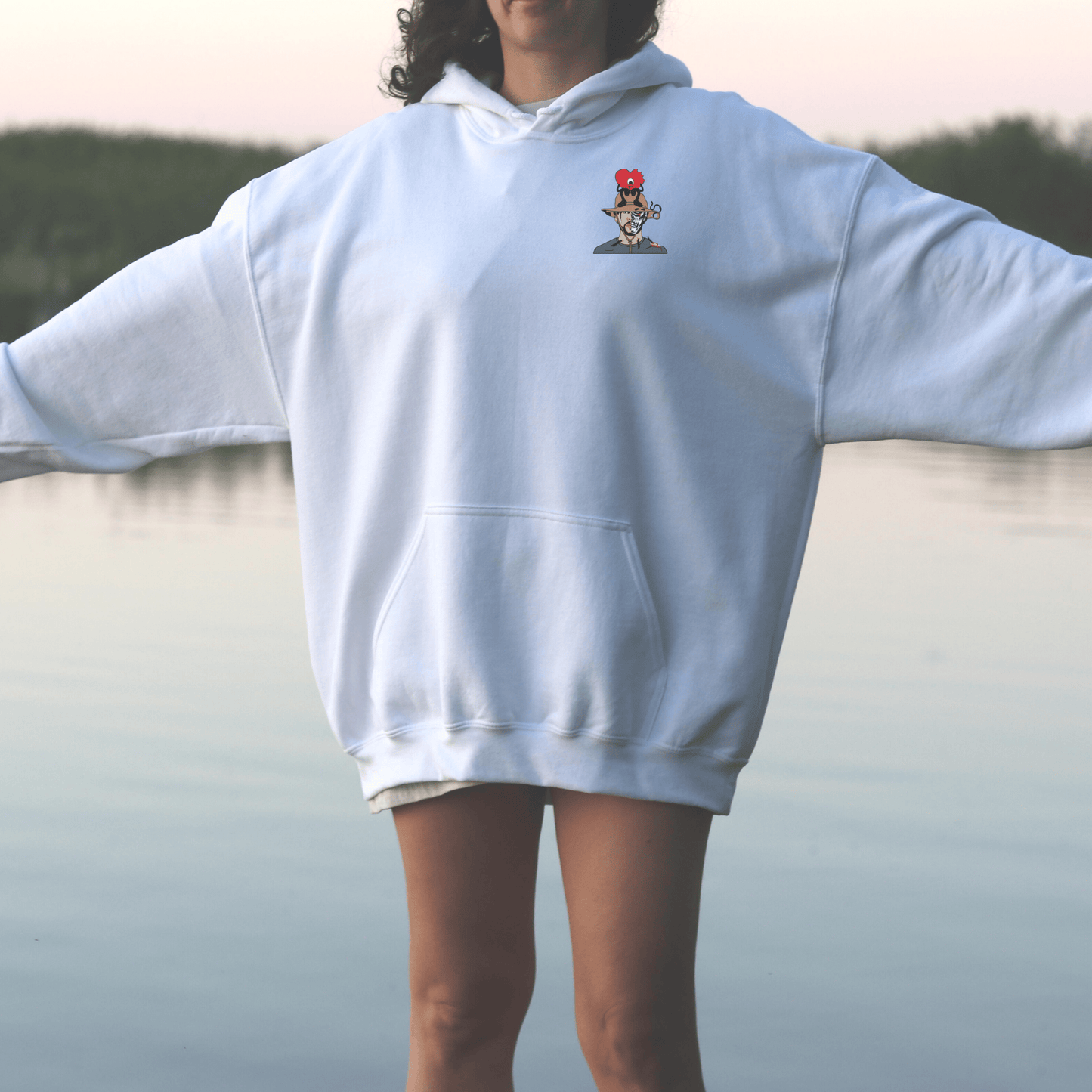 Bad Bunny Pocket Halloween Hoodie Sweatshirt - Happy Place Studio