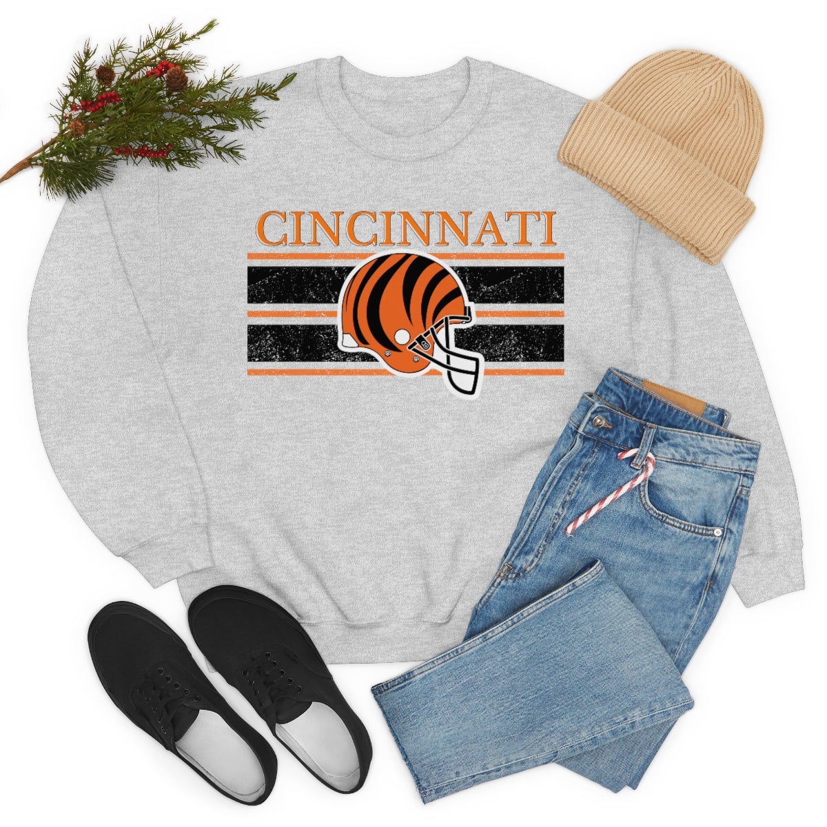 Vintage Cincinnati Crewneck Sweatshirt - Happy Place Studio