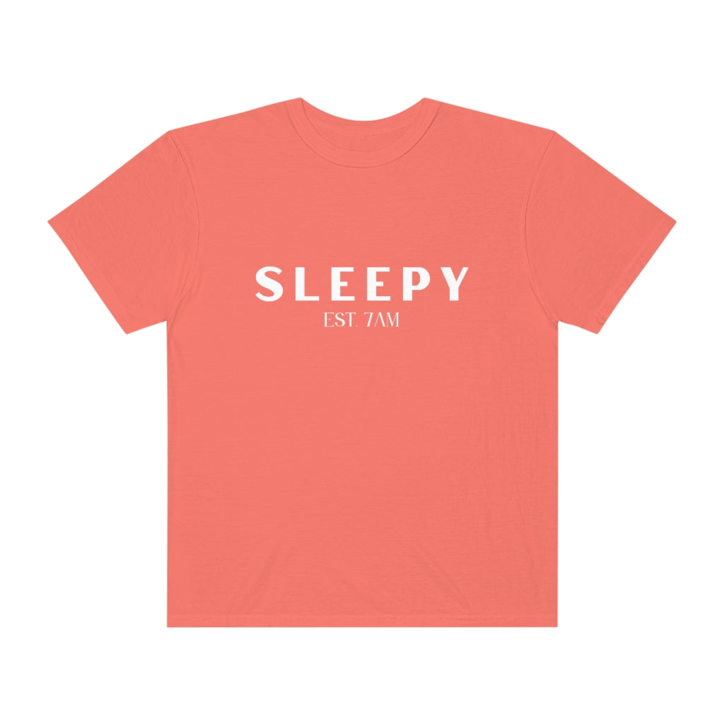 Sleepy White Lettering Tshirt - They Said It Studio