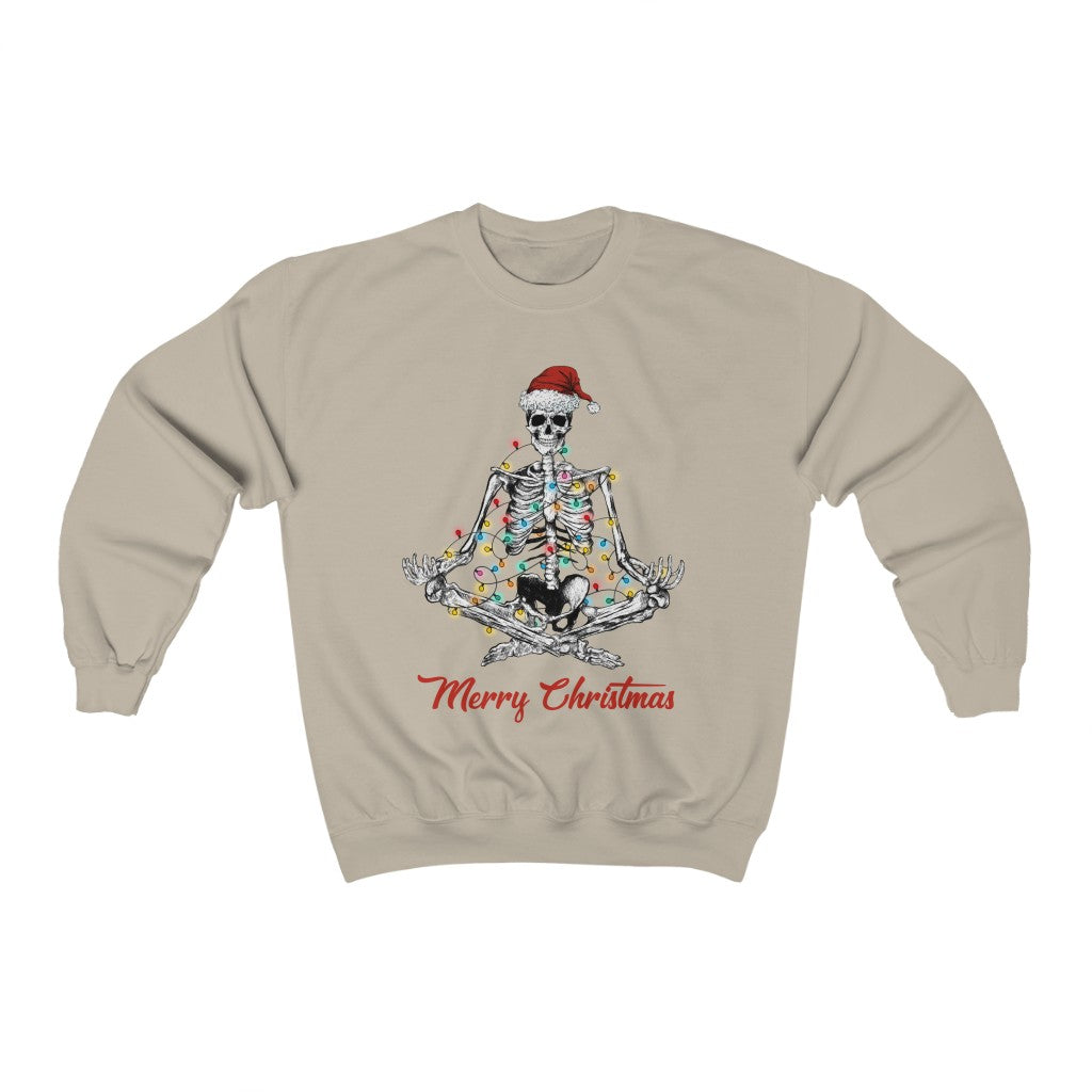 Yoga Christmas Sweatshirt - Happy Place Studio