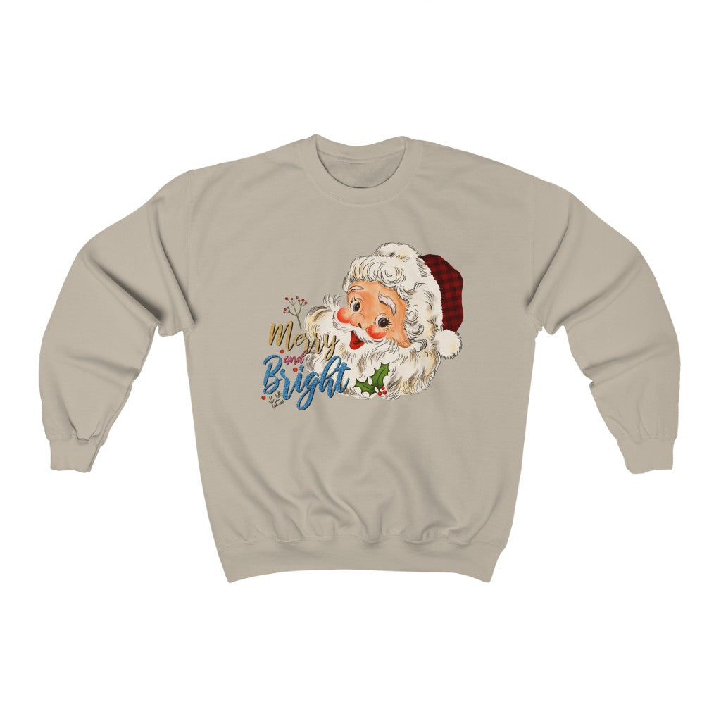 Vintage Merry and Bright Sweatshirt - Happy Place Studio