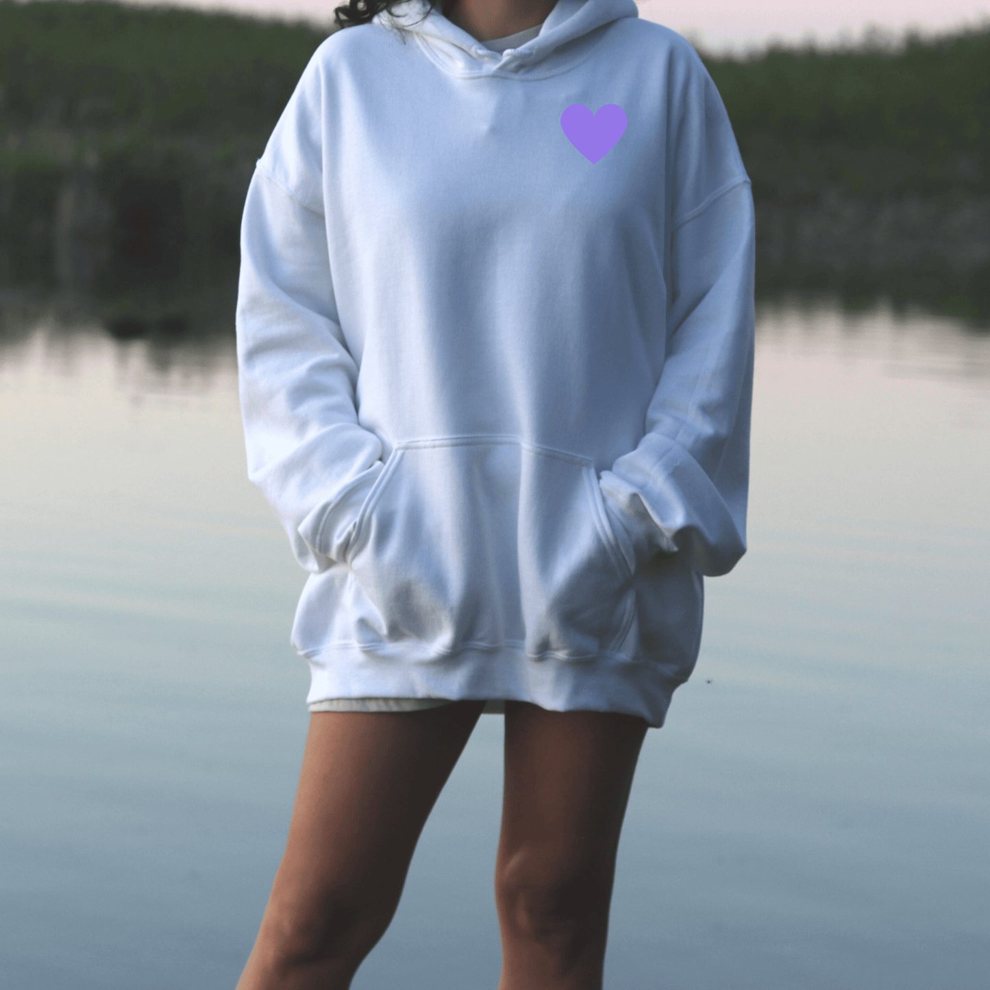 Purple Hearts Quote Hoodie - They Said It Studio