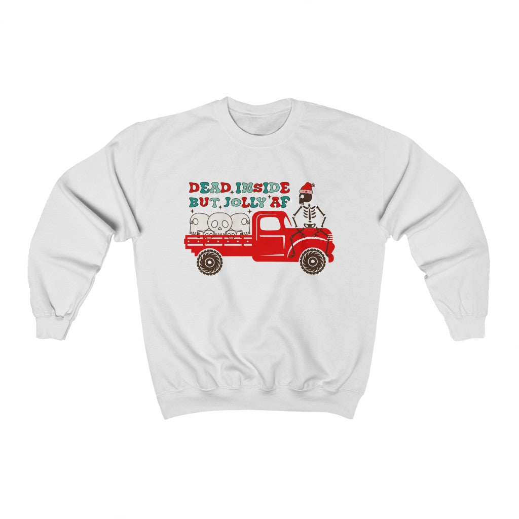 Dead Inside, but Jolly Sweatshirt - Happy Place Studio