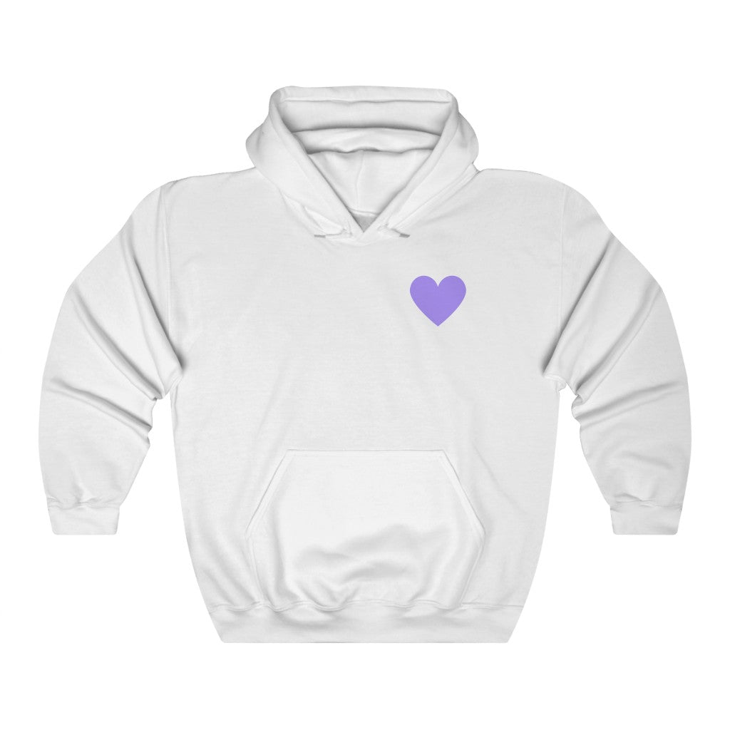 Purple Hearts Quote Hoodie - They Said It Studio