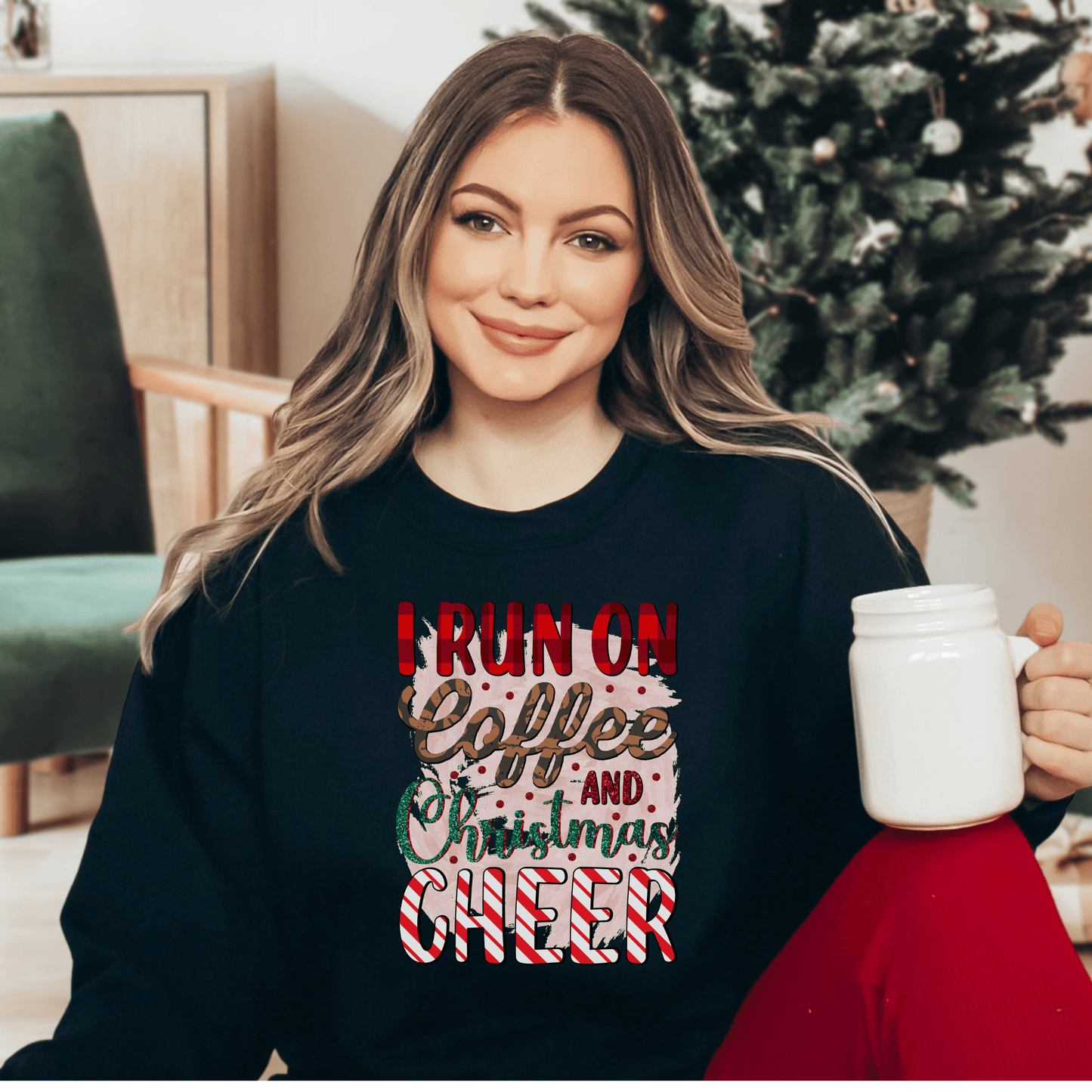 Christmas Cheer Sweatshirt - Happy Place Studio