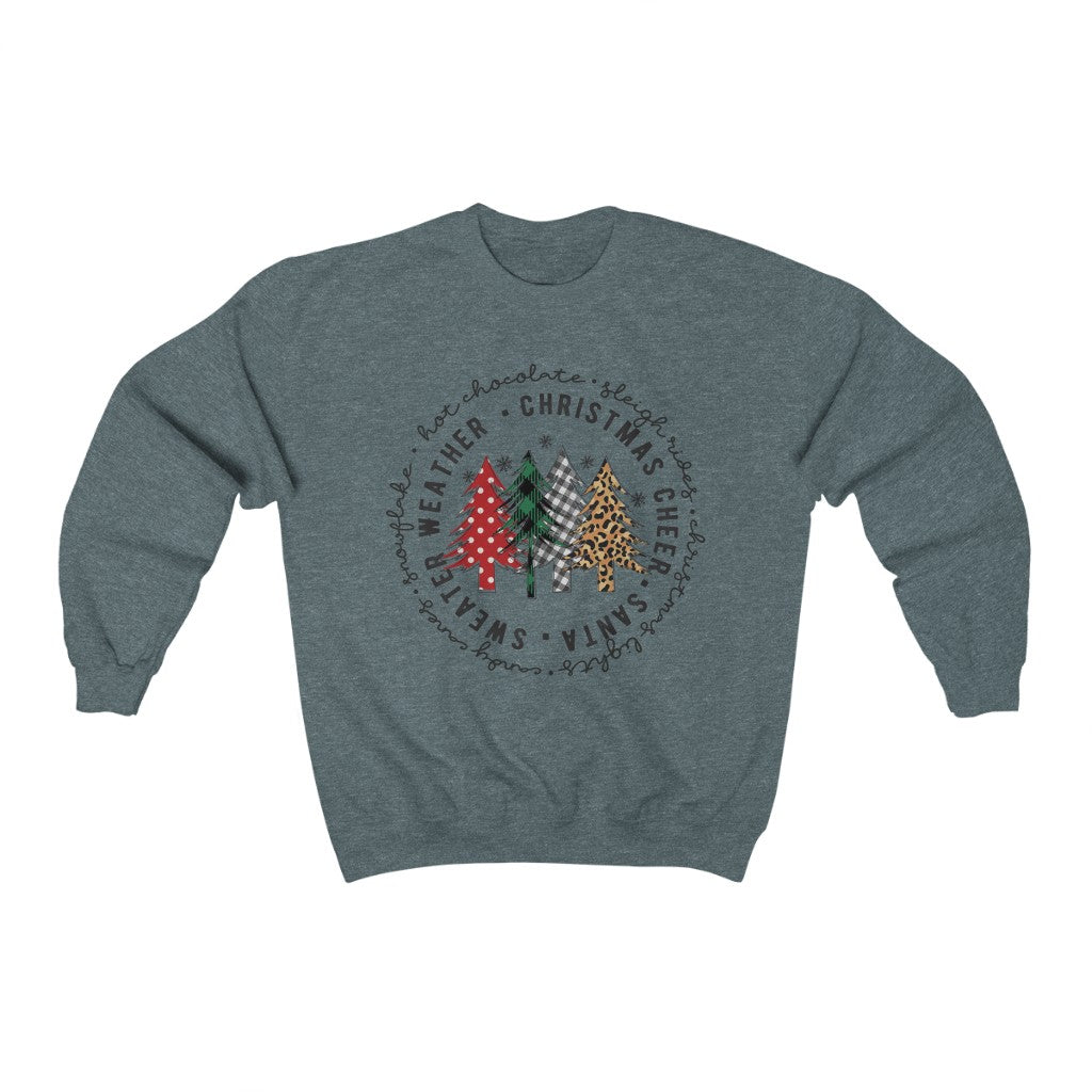 Christmas Tree Vibes Sweatshirt - Happy Place Studio