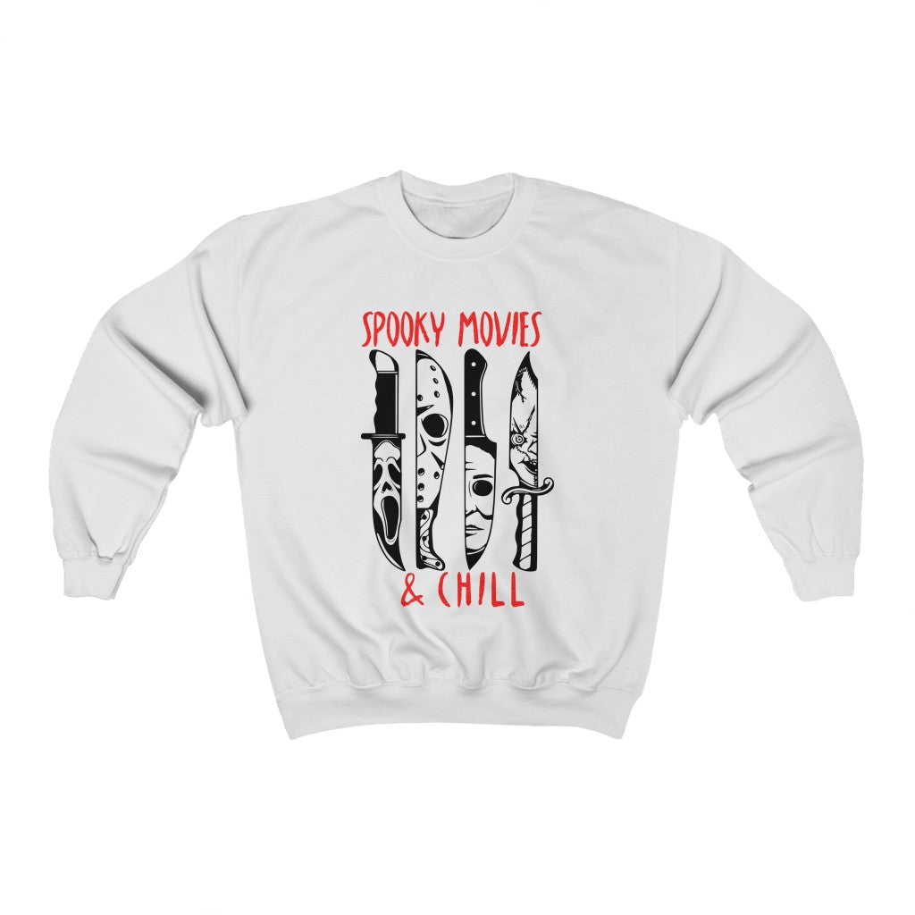 Spooky Movies & Chill Halloween Crewneck - Happy Place Studio