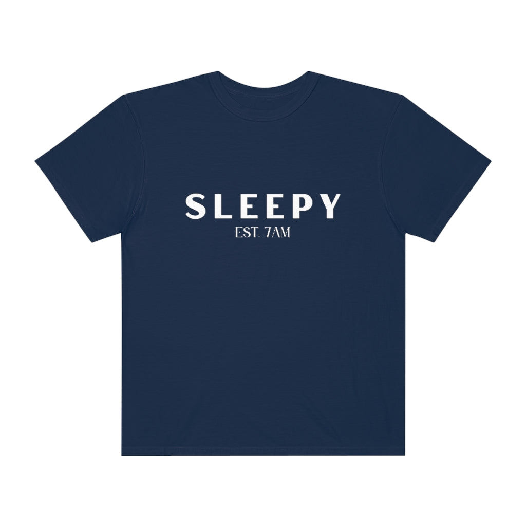 Sleepy White Lettering Tshirt - They Said It Studio