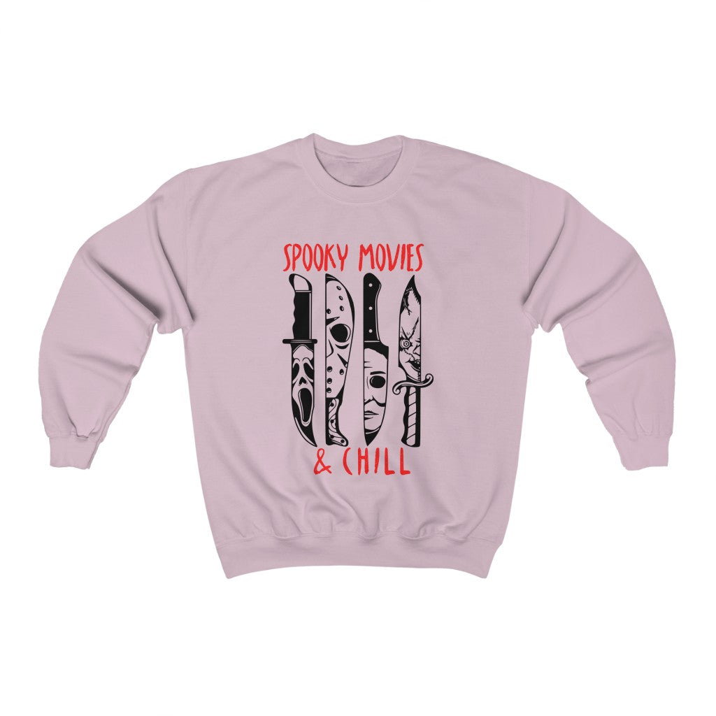 Spooky Movies & Chill Halloween Crewneck - Happy Place Studio