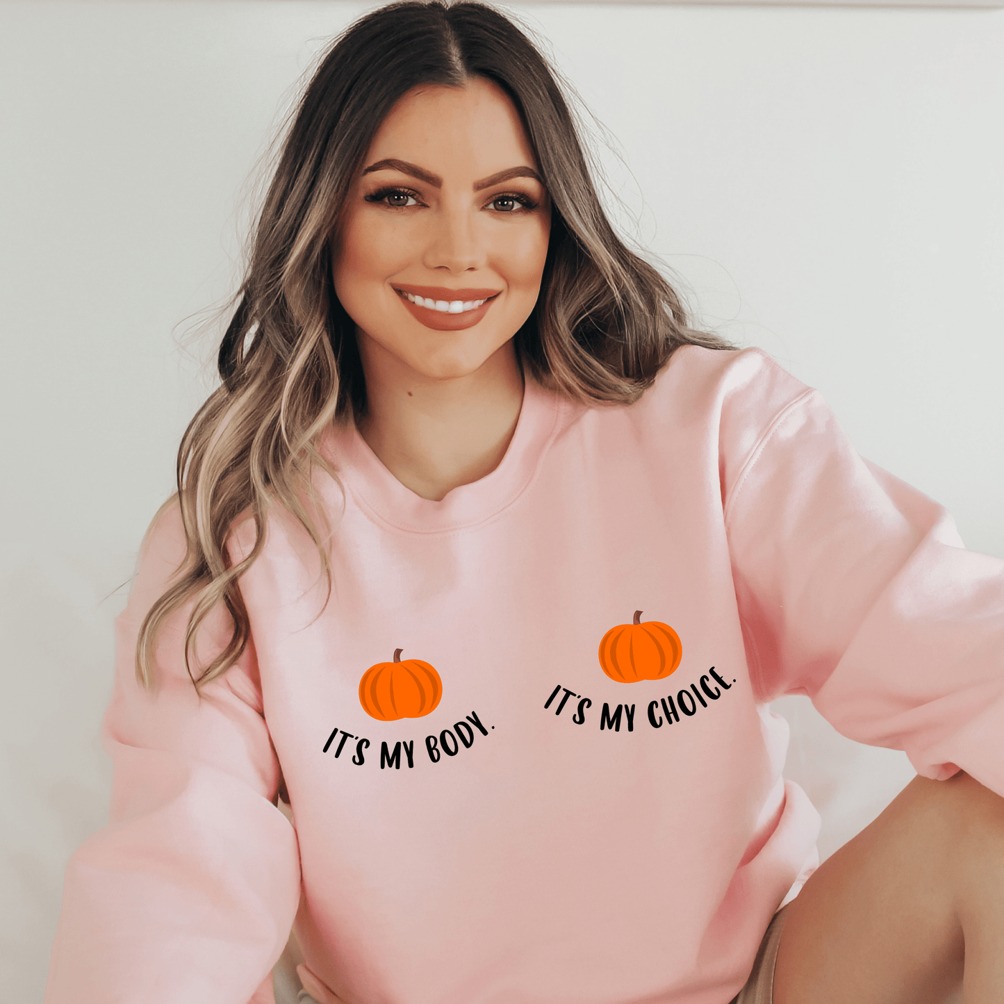 My Body My Choice Pumpkin Sweatshirt - Happy Place Studio