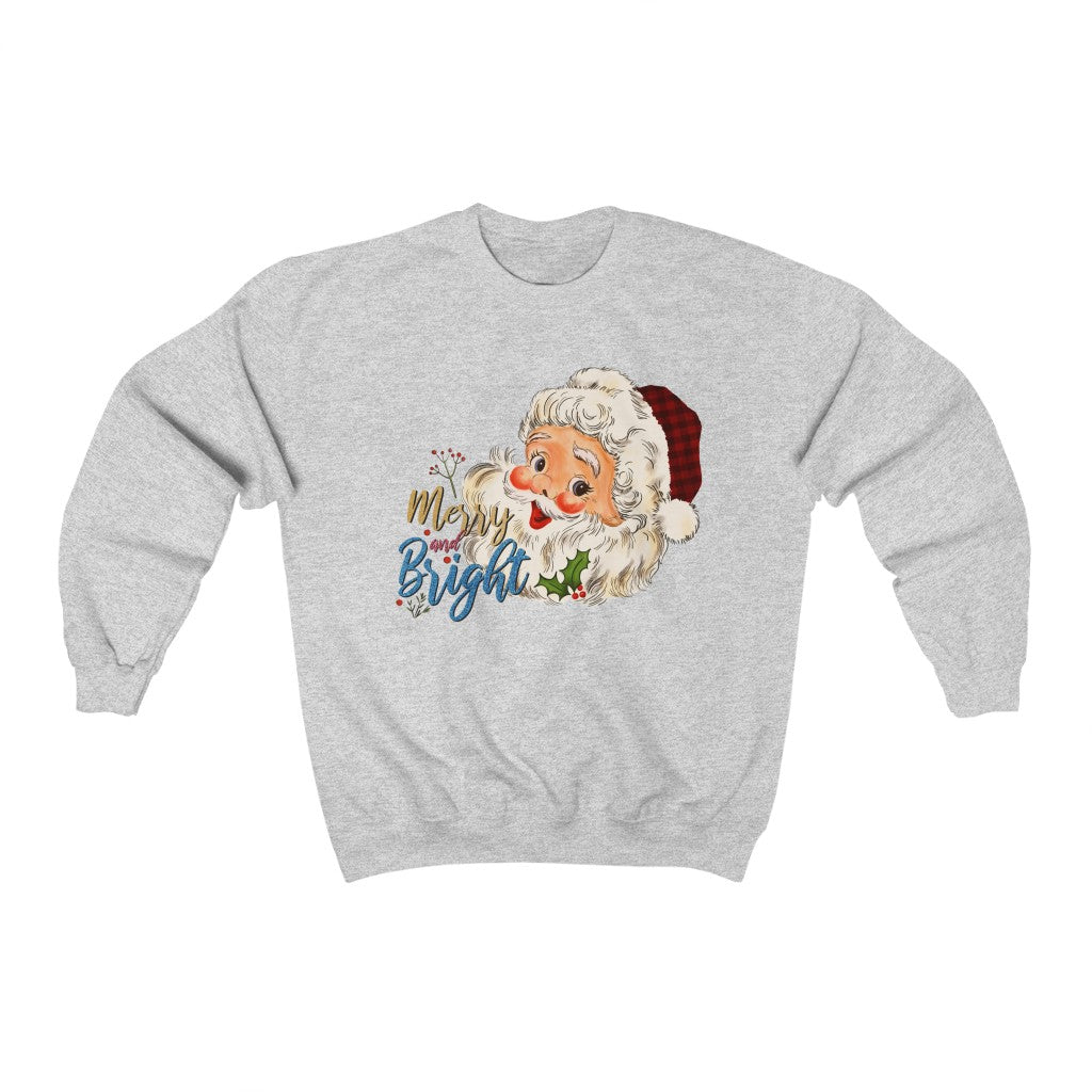 Vintage Merry and Bright Sweatshirt - Happy Place Studio