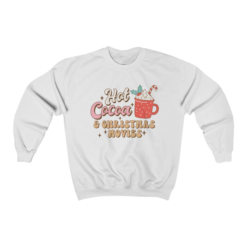 Hot Cocoa and Christmas Vibes Sweatshirt - Happy Place Studio