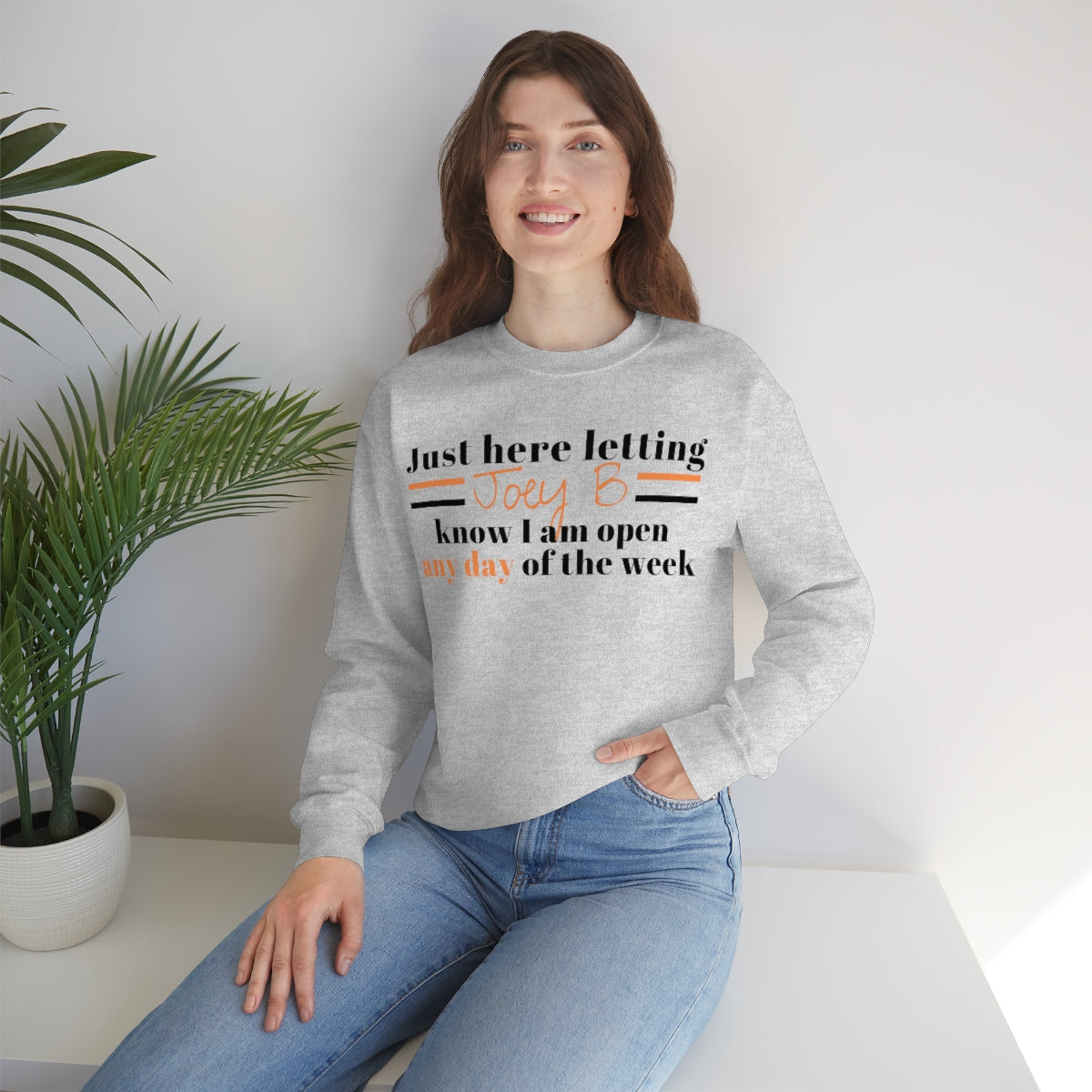Joe Burrow Open Crewneck Sweatshirt - Happy Place Studio