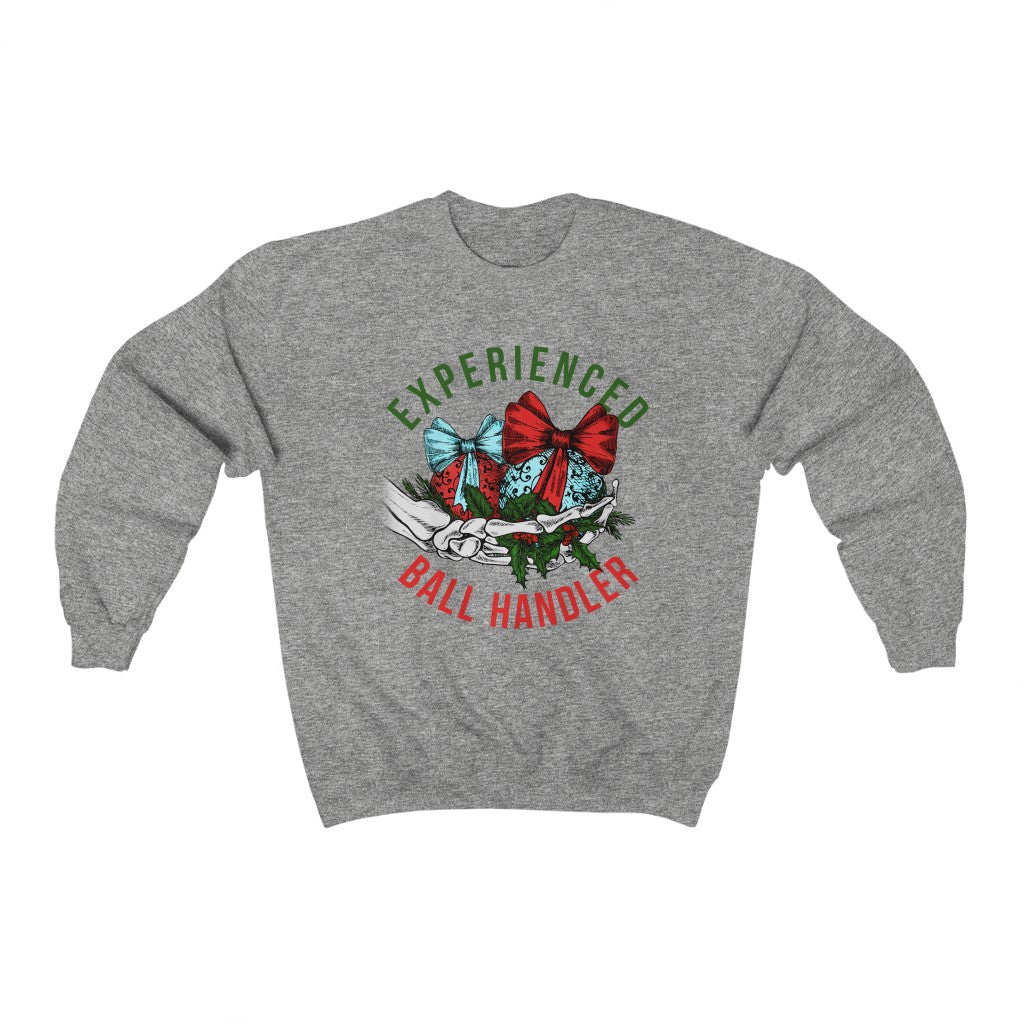 Experienced Ball Handler Christmas Sweatshirt - Happy Place Studio