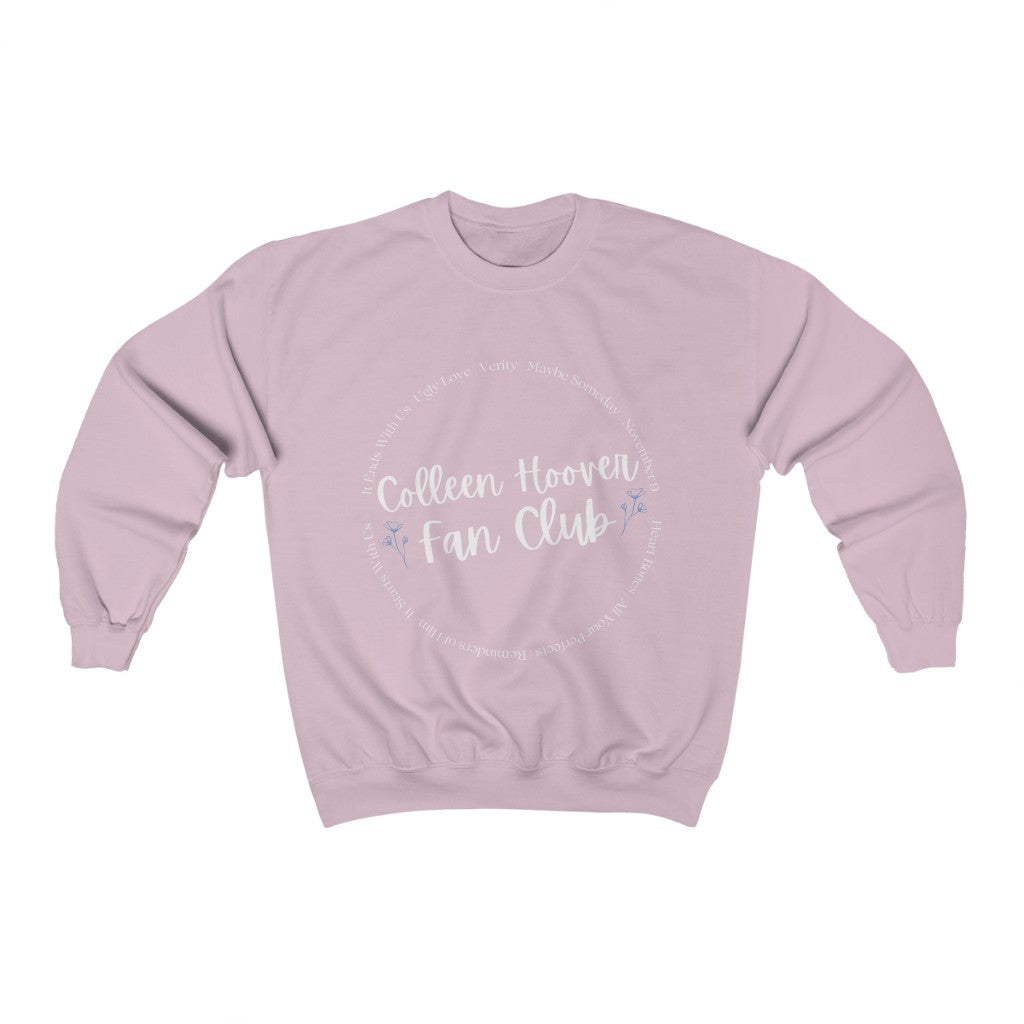 White Lettering Colleen Hoover Crewneck Sweatshirt - They Said It Studio