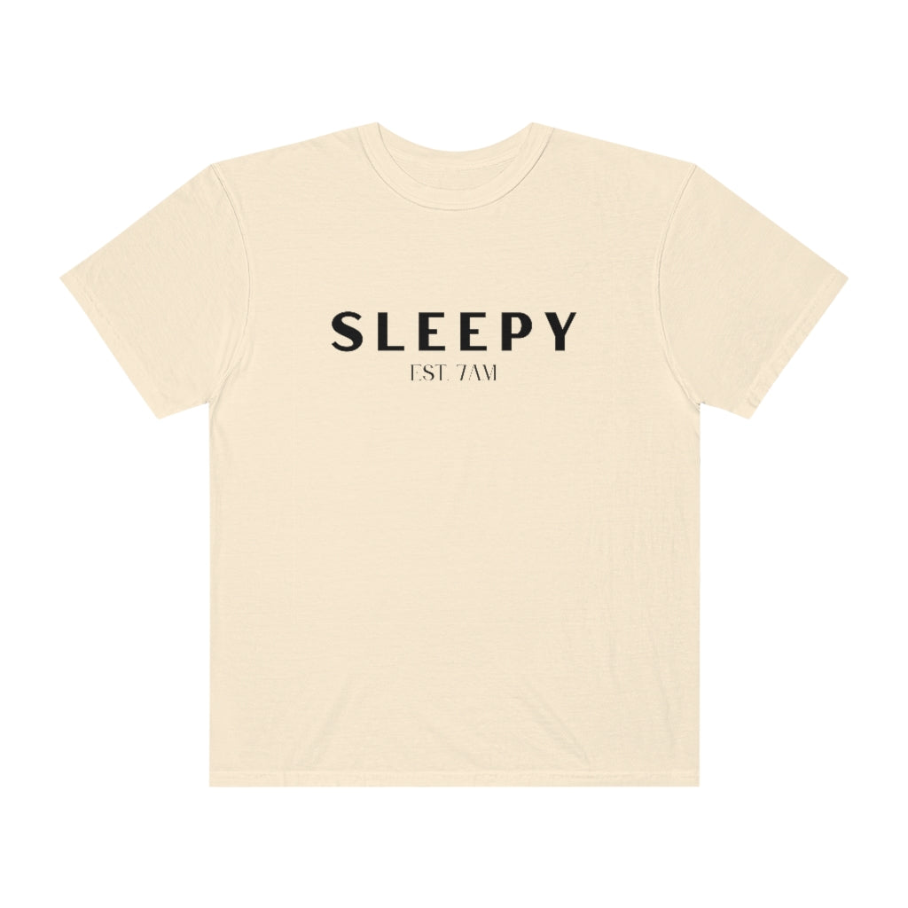 Sleepy Black Lettering Tshirt - They Said It Studio