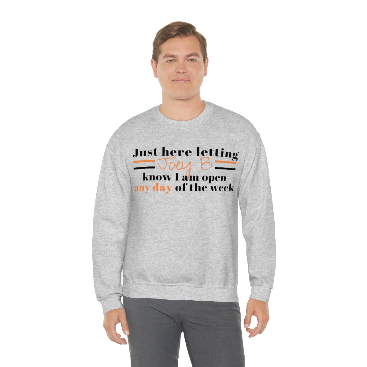 Joe Burrow Open Crewneck Sweatshirt - Happy Place Studio
