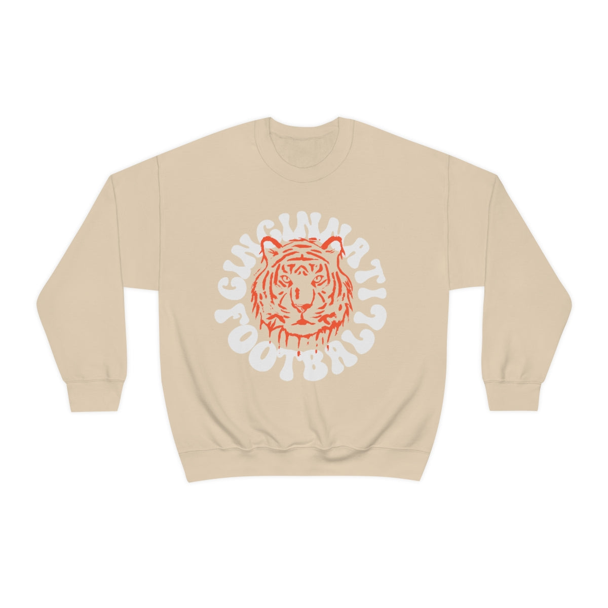 Retro Cincinnati Football Crewneck Sweatshirt - Happy Place Studio